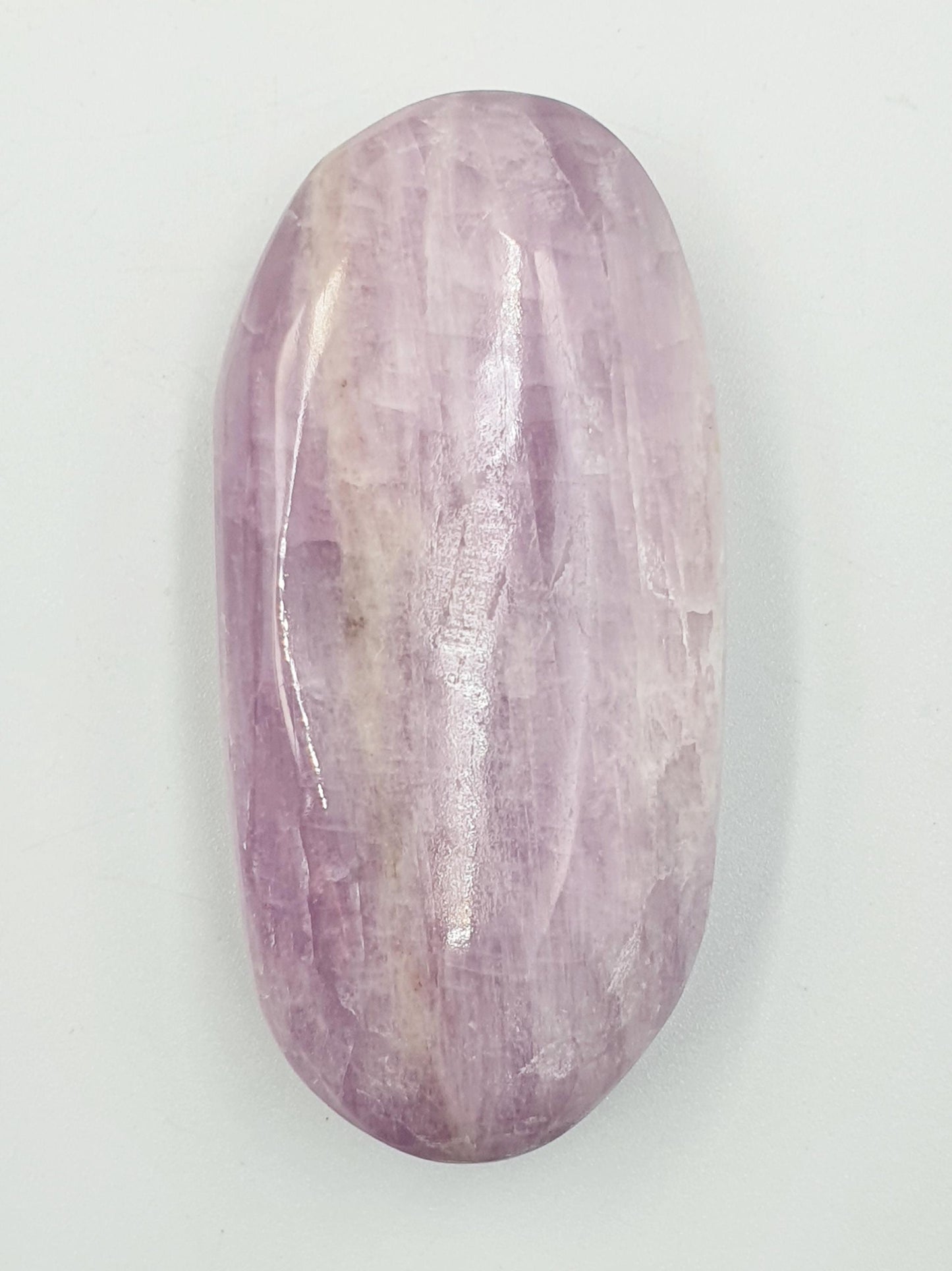 Kunzite Crystal Palm Stone - Heart Chakra & Emotional Healing Crystal - 100g