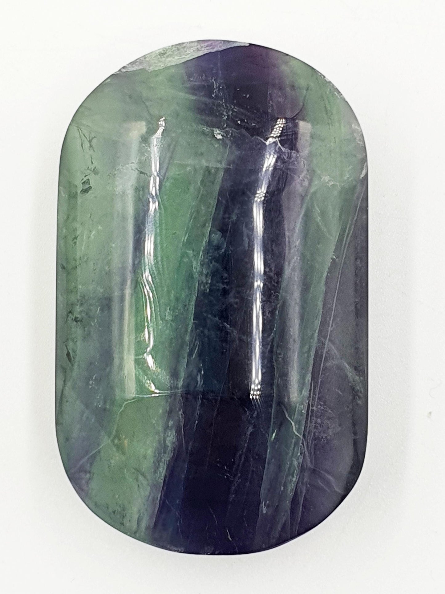 Fluorite Palm Stone - Focus and Clarity Healing Crystal - 160g