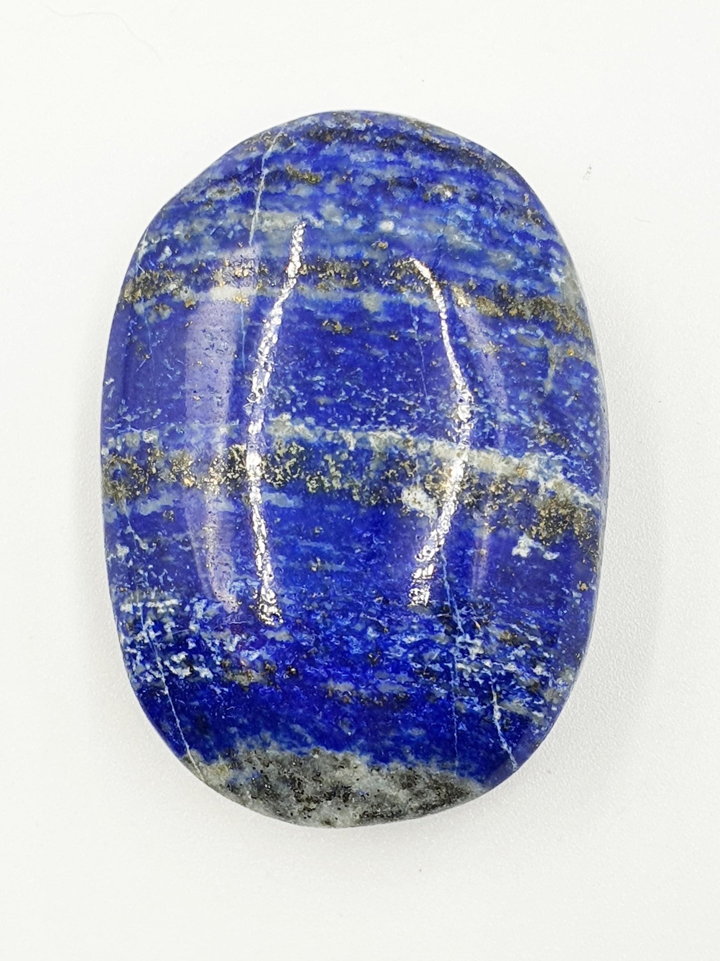 Lapis Lazuli Palm Stone - Wisdom & Truth Third Eye Chakra Crystal - 65g
