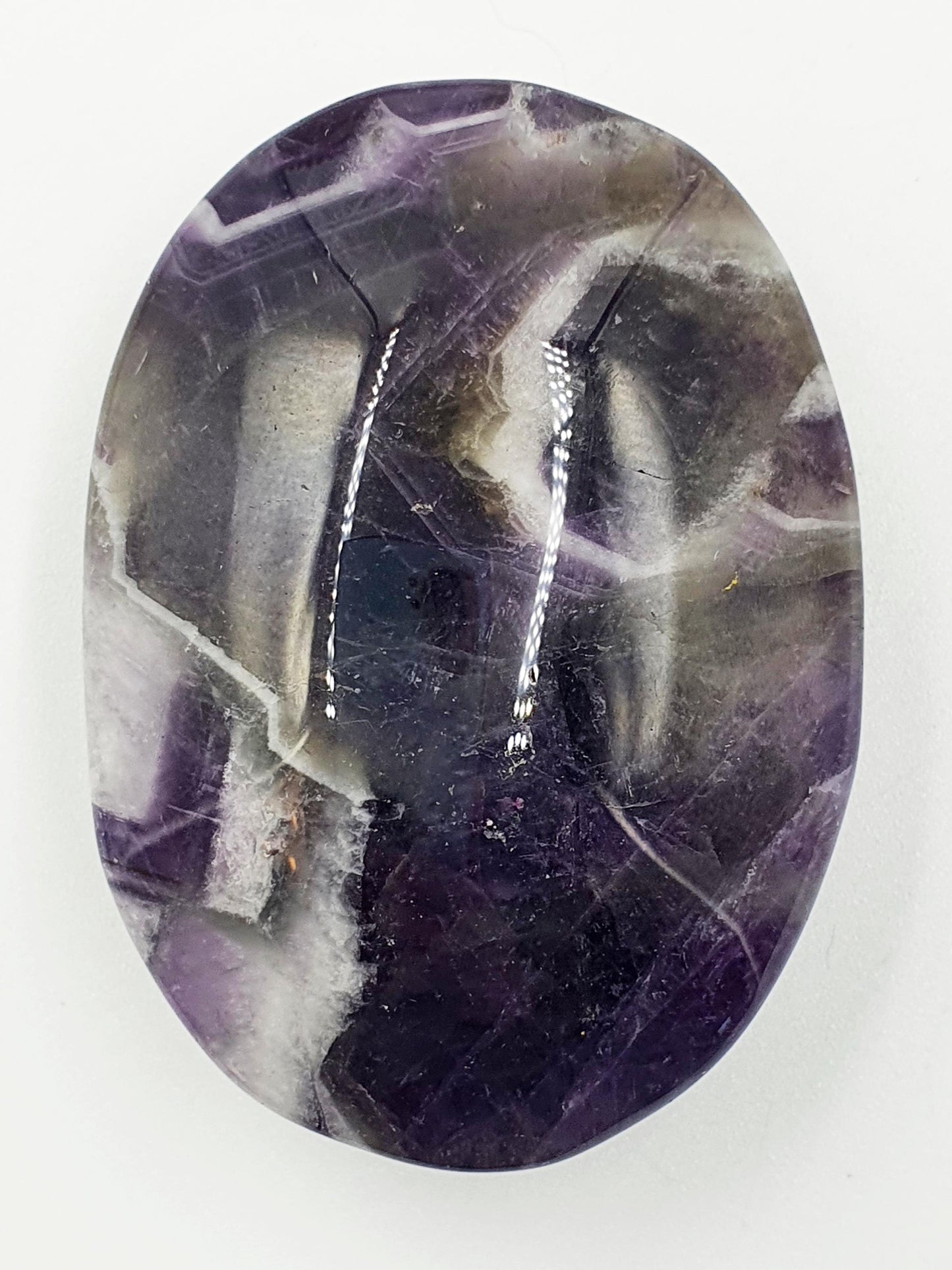 Dream Amethyst Palm Stone - Intuition & Spiritual Protection Crystal - 90g
