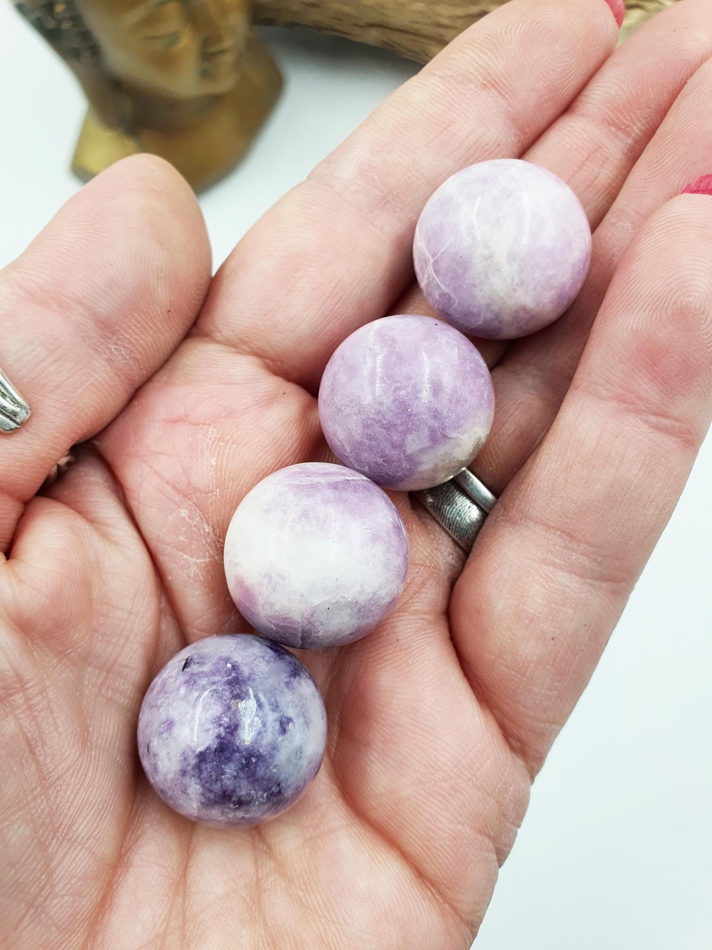 Lepidolite Mini Crystal Spheres - 20mm