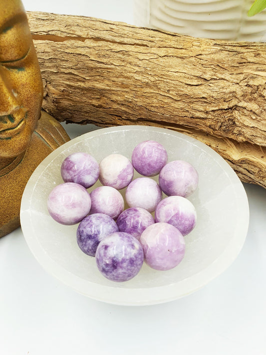 Lepidolite Mini Crystal Spheres - 20mm