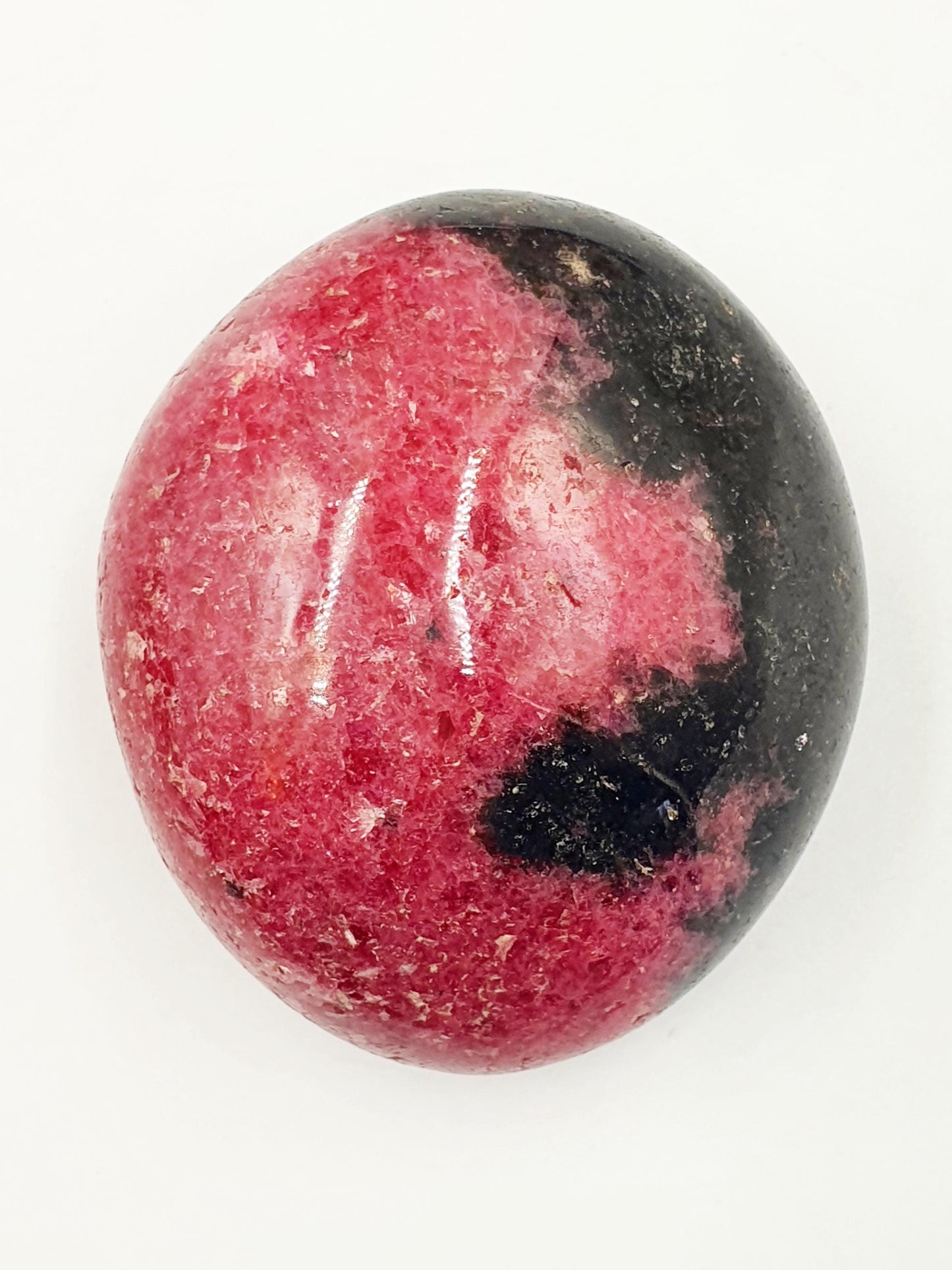Rhodonite Palm Stone - Emotional Healing & Heart Chakra Crystal - 160g
