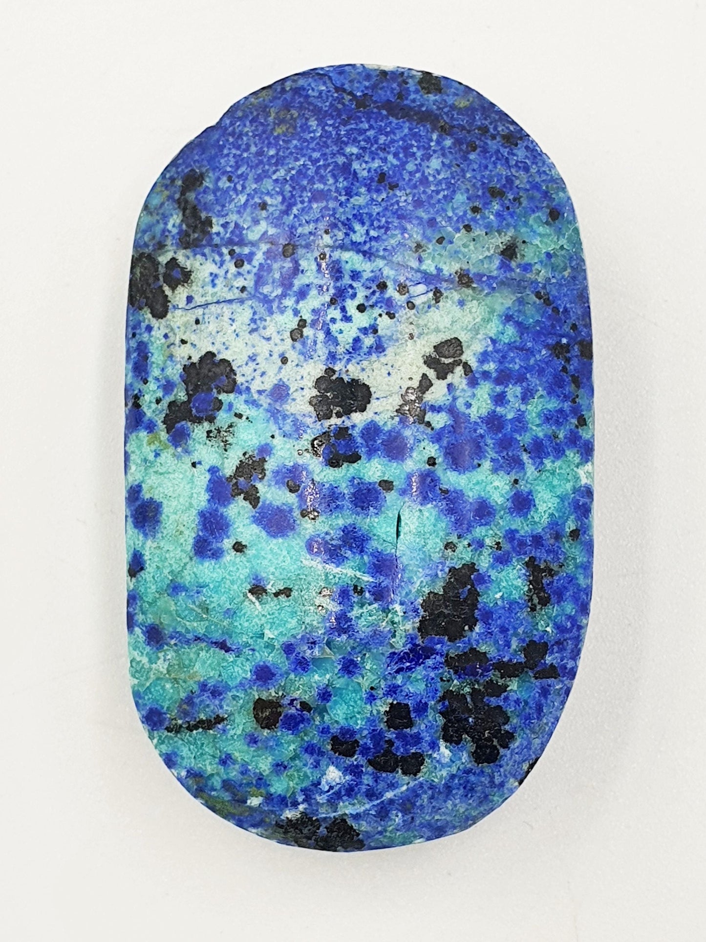 Rare Azurite Palm Stone - Intuition & Spiritual Insight Third Eye Chakra Crystal - 40g