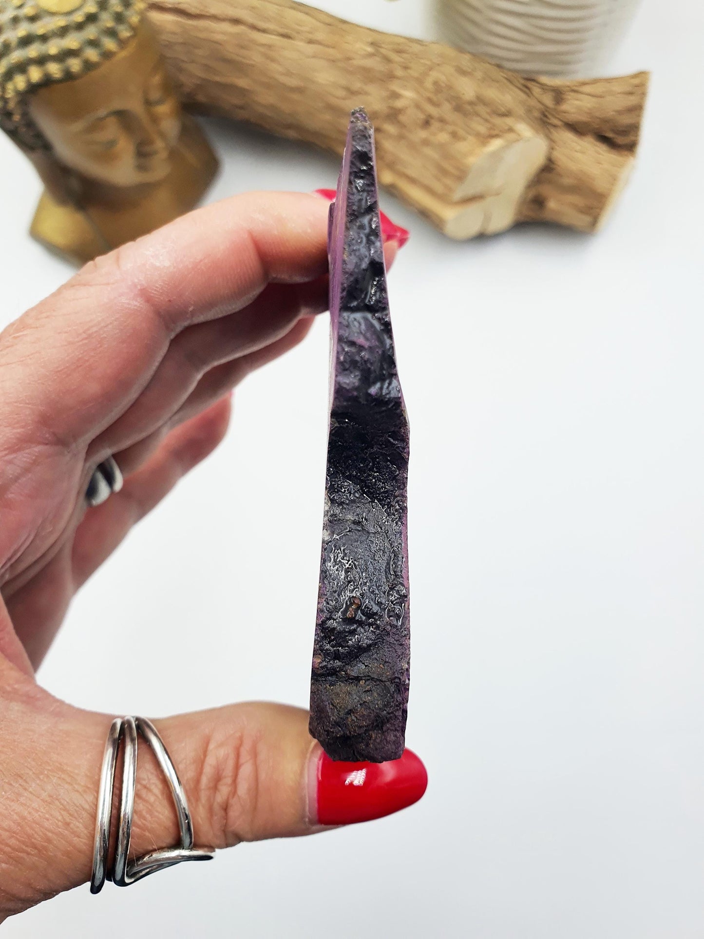 Purpurite Slab - Spiritual Awakening & Intuition Crystal Slice, 140g