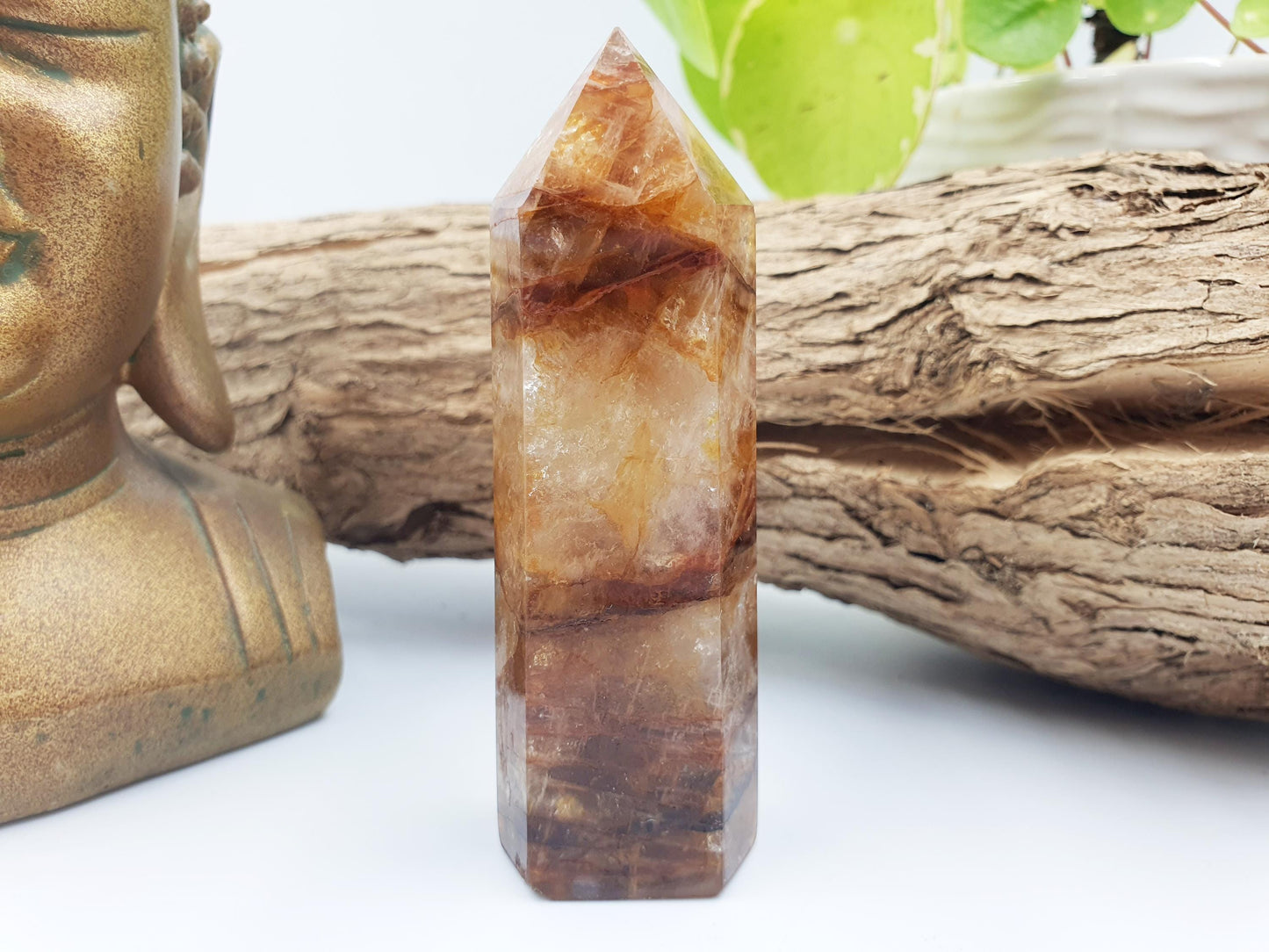 Golden Healer Quartz Tower - Spiritual Healing & Positive Energy Crystal Point - 115g