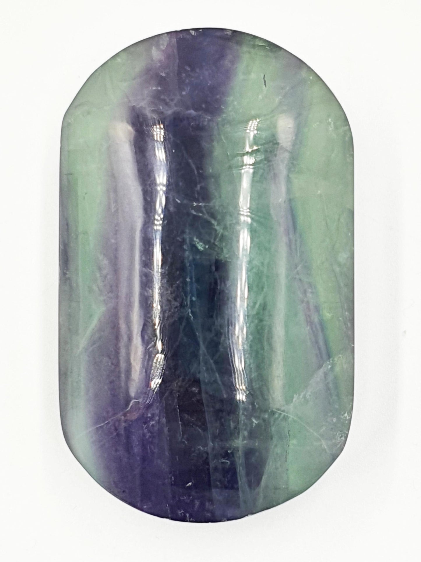 Fluorite Palm Stone - Focus and Clarity Healing Crystal - 160g
