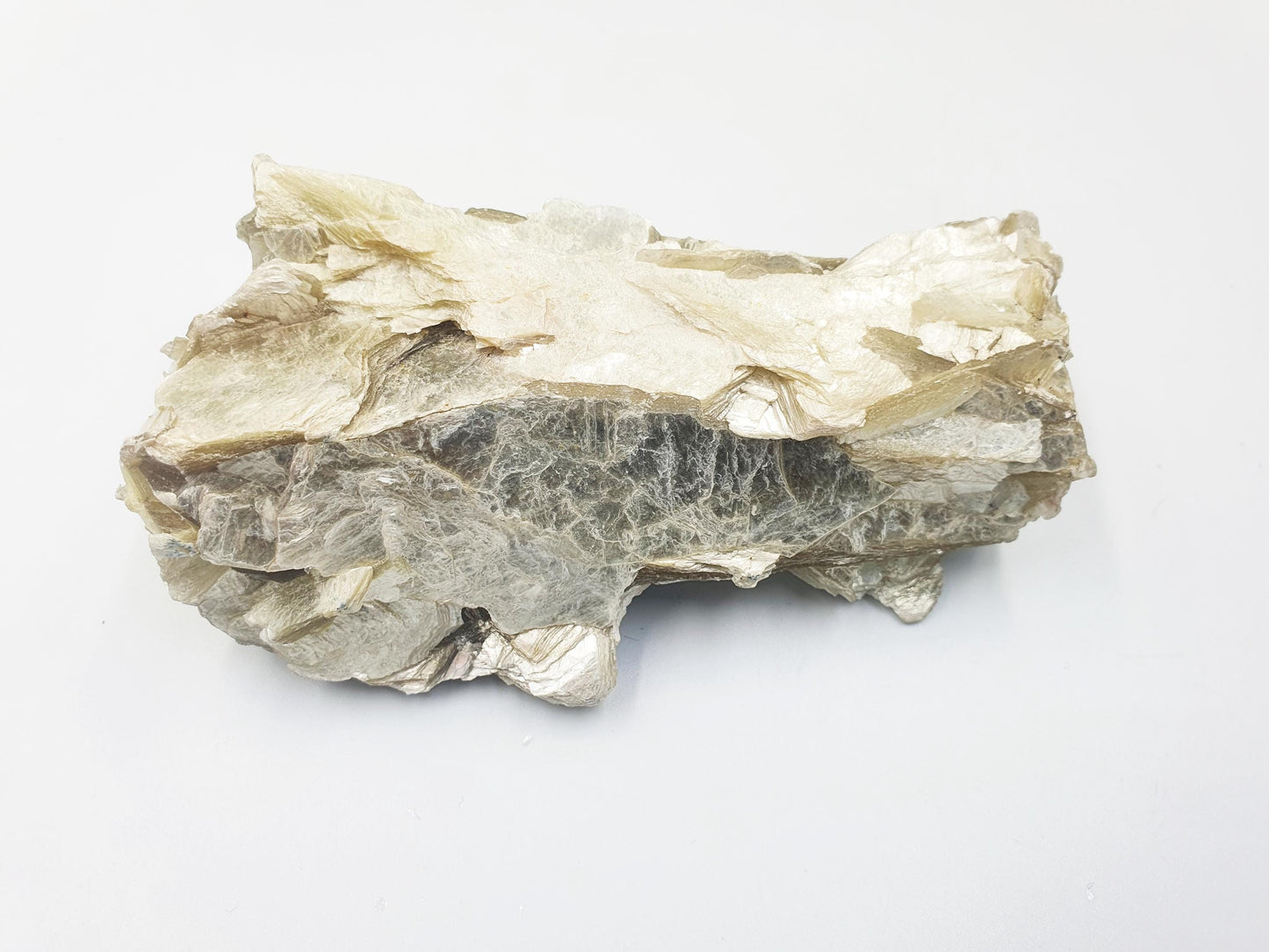 Raw Golden Mica Specimen (Muscovite Mica) - Uplifting & Protective Healing Crystal, 250g