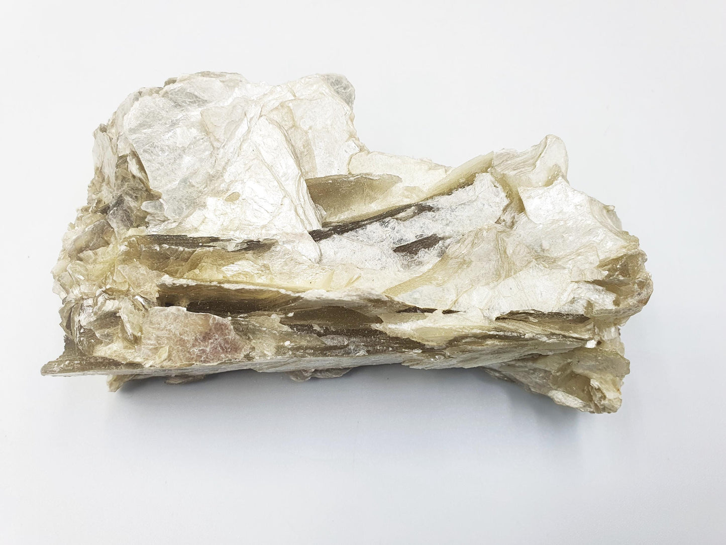 Raw Golden Mica Specimen (Muscovite Mica) - Uplifting & Protective Healing Crystal, 250g