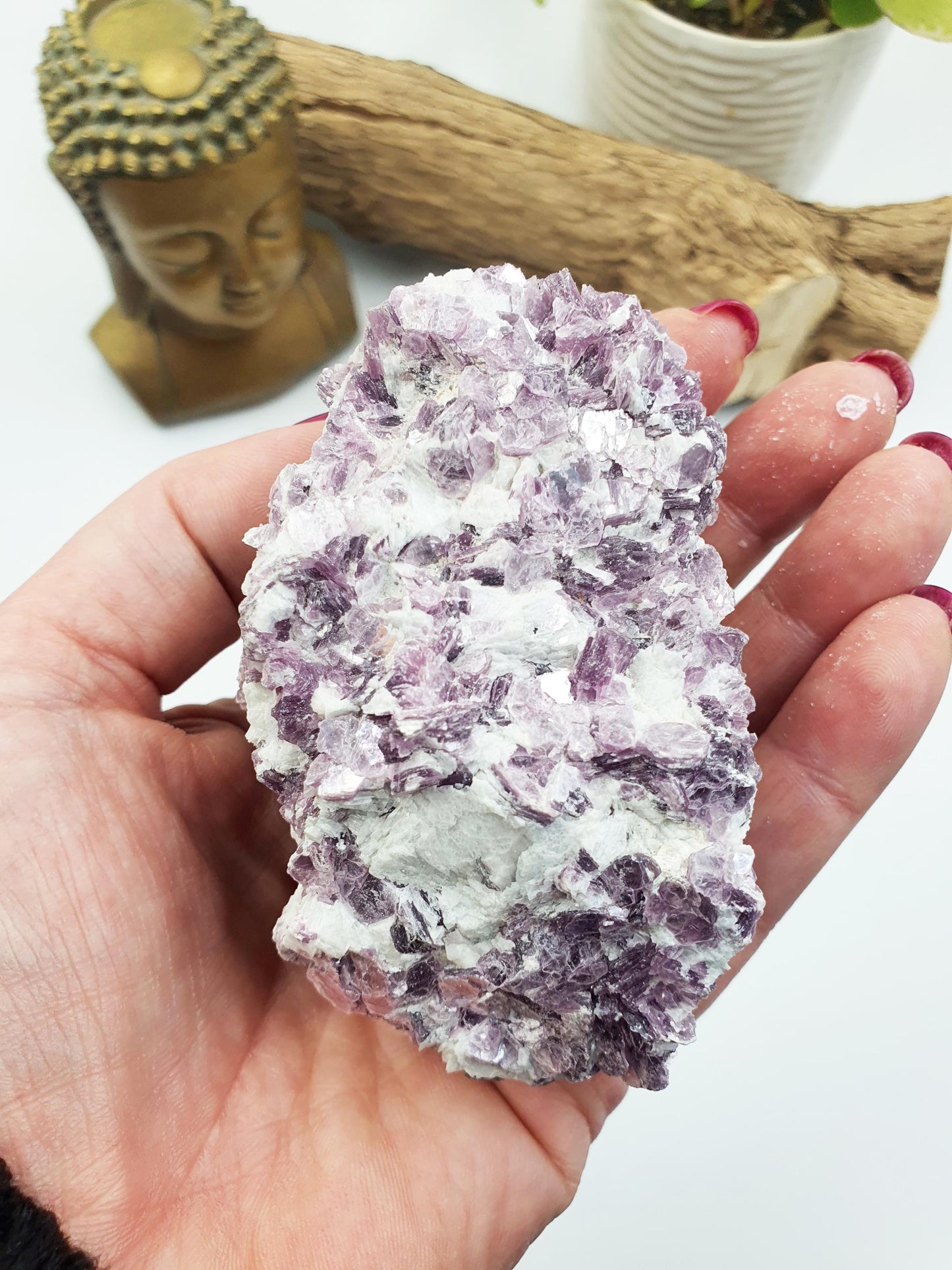 Raw Sparkly Purple Mica Specimen – Calm, Intuition & Emotional Balance Natural Crystal Chunk - 280g
