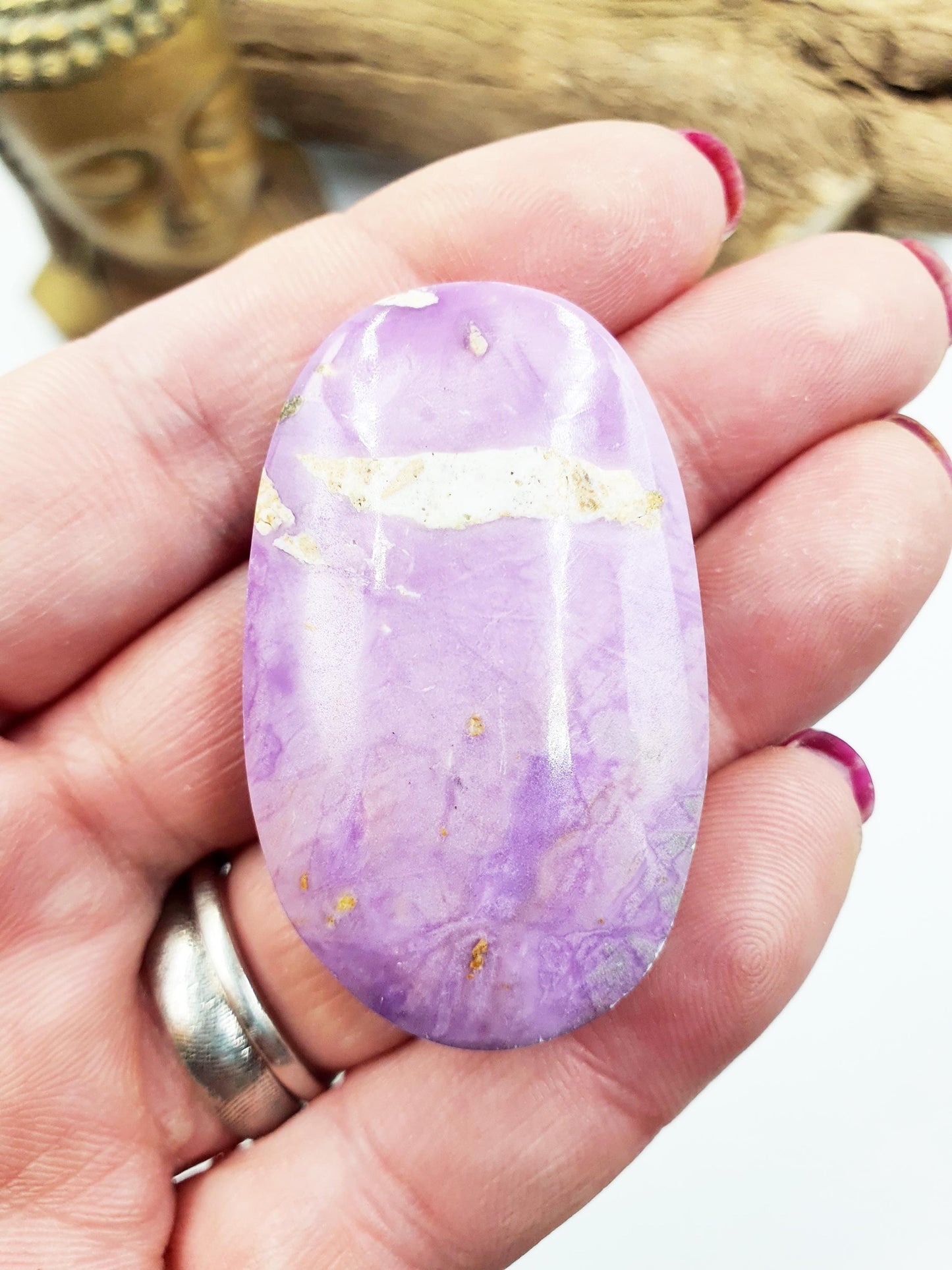 Little Phosphosiderite Palm Stone - Rare Calming & Spiritual Healing Crystal, 30g