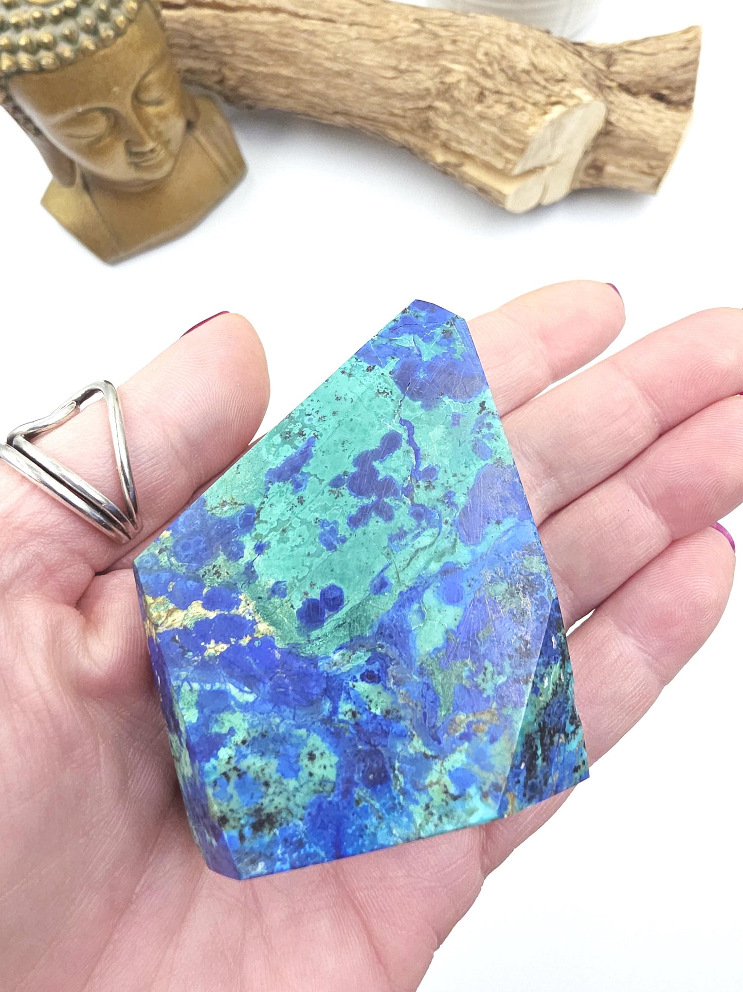 Azurite Freeform - Intuition & Spiritual Insight Third Eye Chakra Healing Crystal, 165g