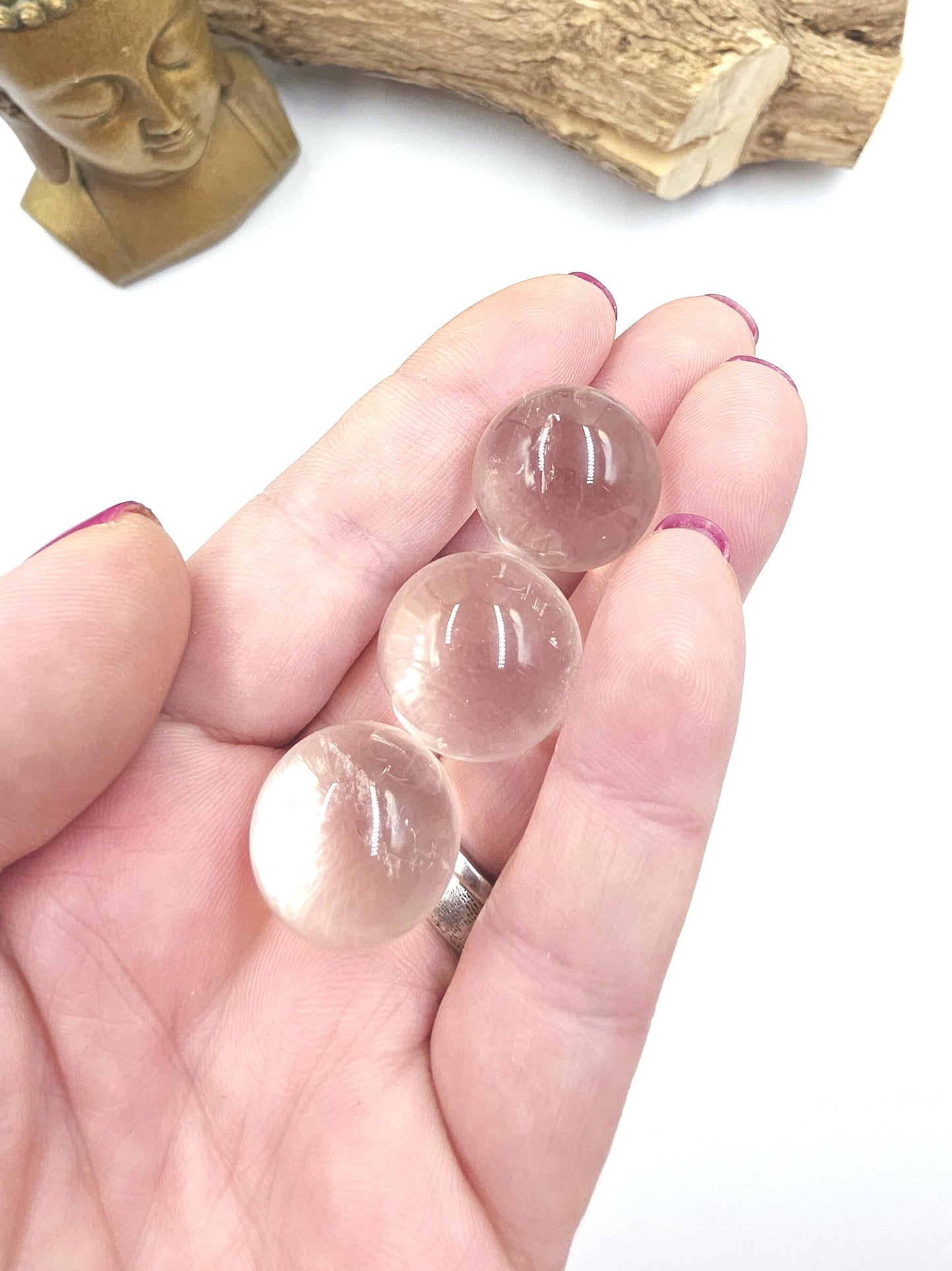 High Grade Clear Quartz Mini Sphere – Clarity, Energy Amplification & Healing Crystal Ball, 19+ mm