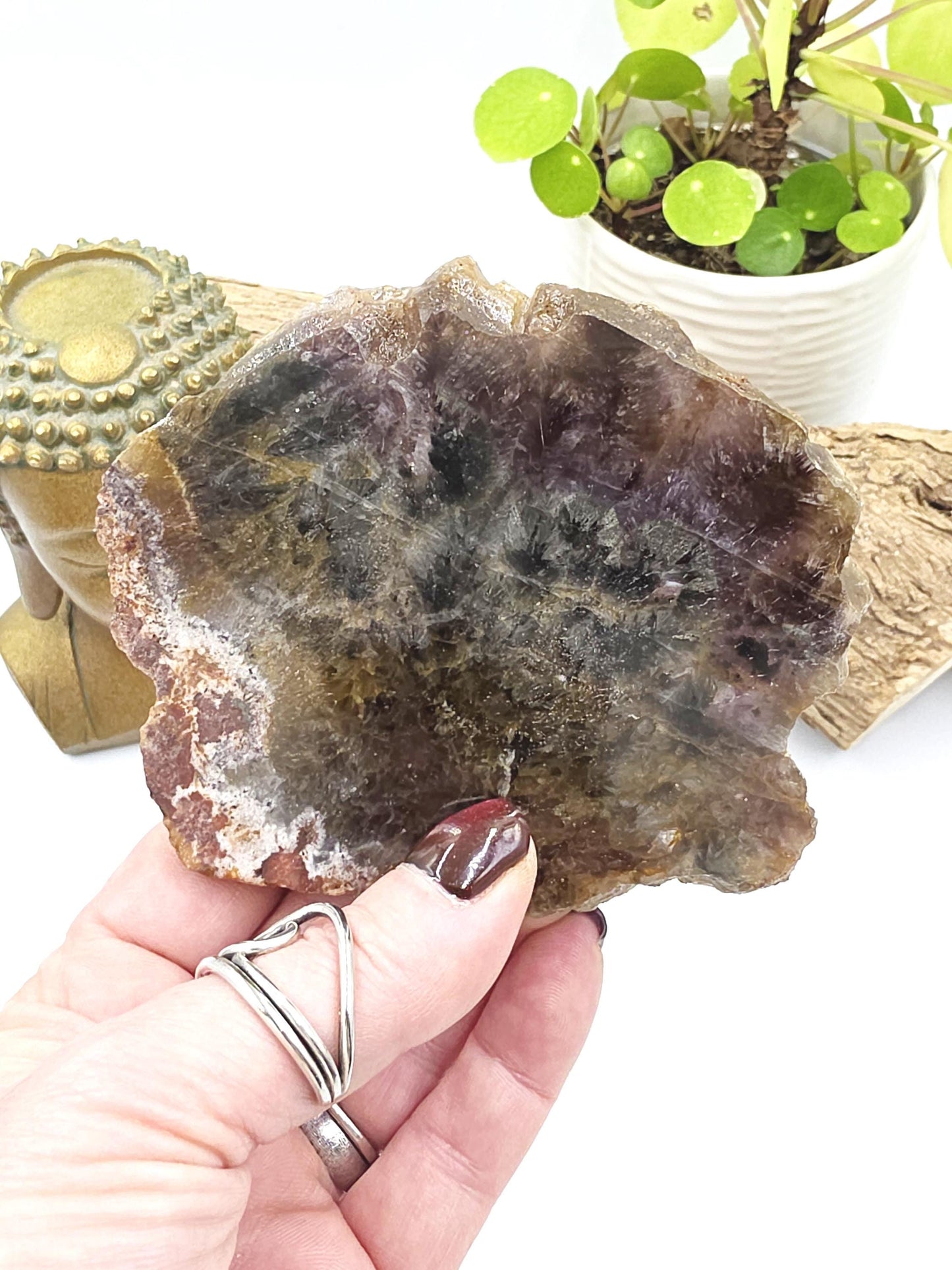 Auralite 23 Slice – High Vibration Healing, Intuition & Deep Spiritual Connection Crystal, 185g