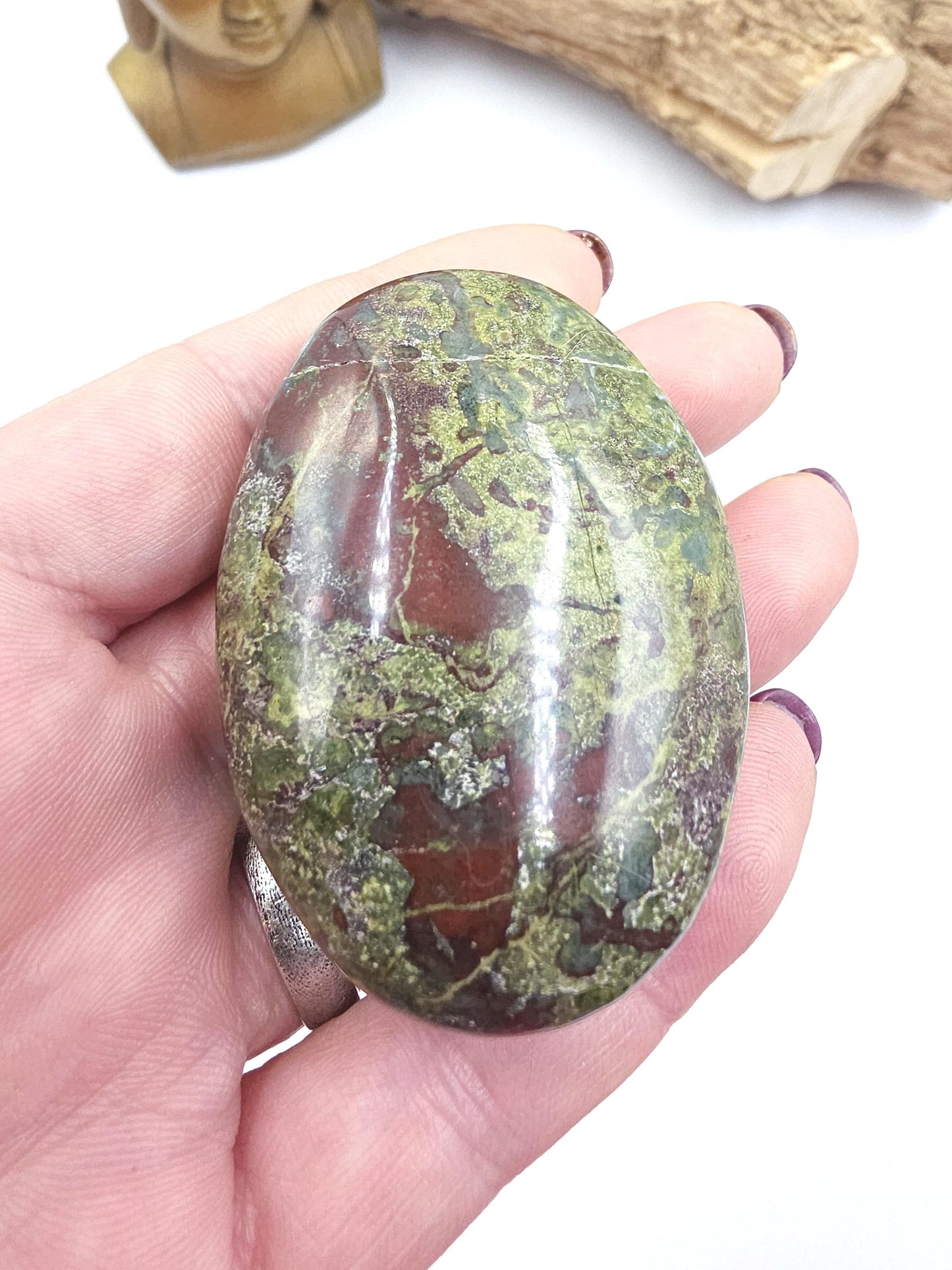 Dragon's Blood Palm Stone - Courage & Vitality Healing Crystal, 105g