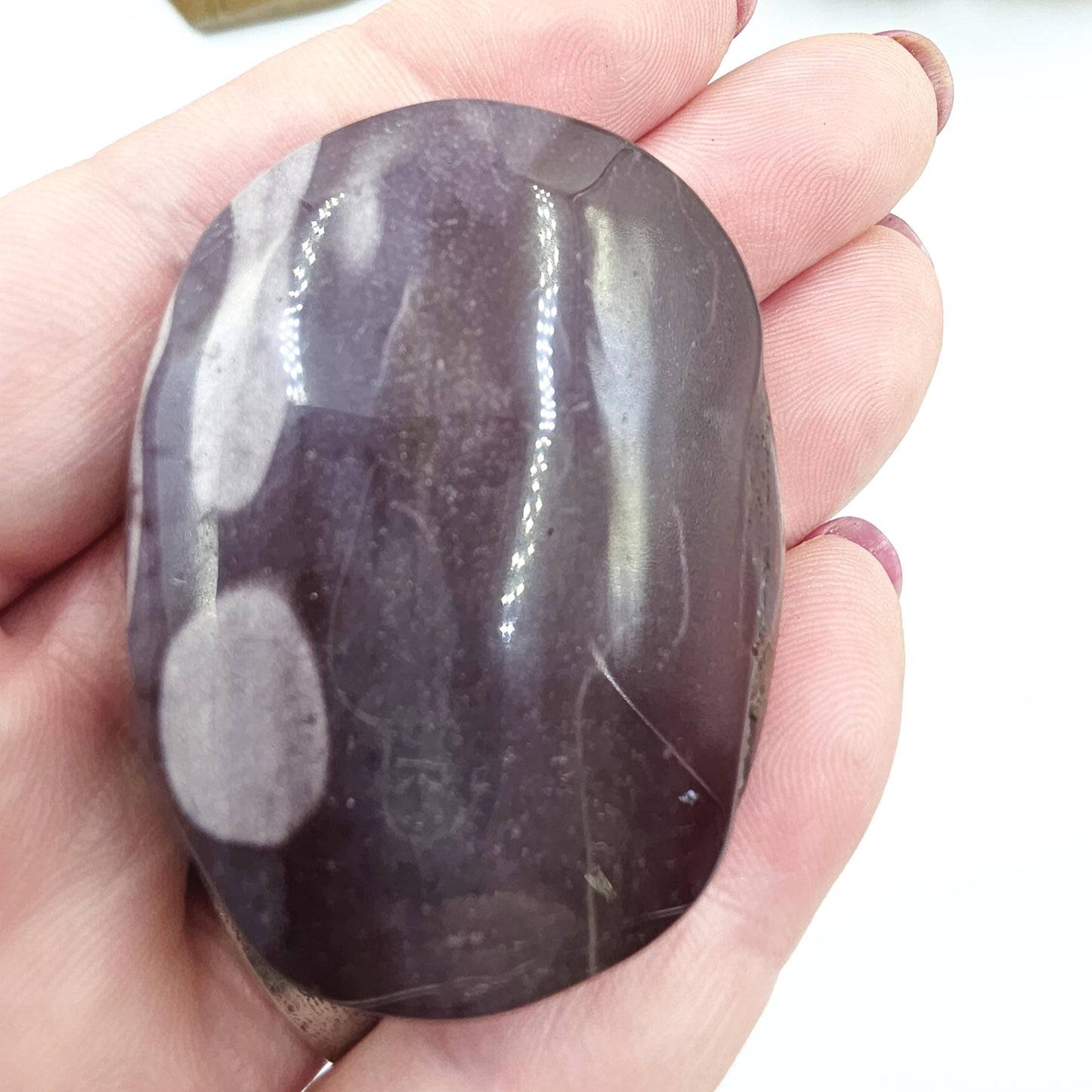 Mookaite Jasper Palm Stone - Grounding and Vitality Healing Crystal, 50g