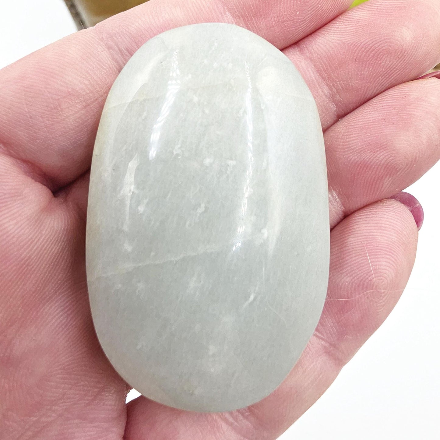 Green Moonstone Palm - Heart Chakra & Emotional Balance Healing Crystal, 50g