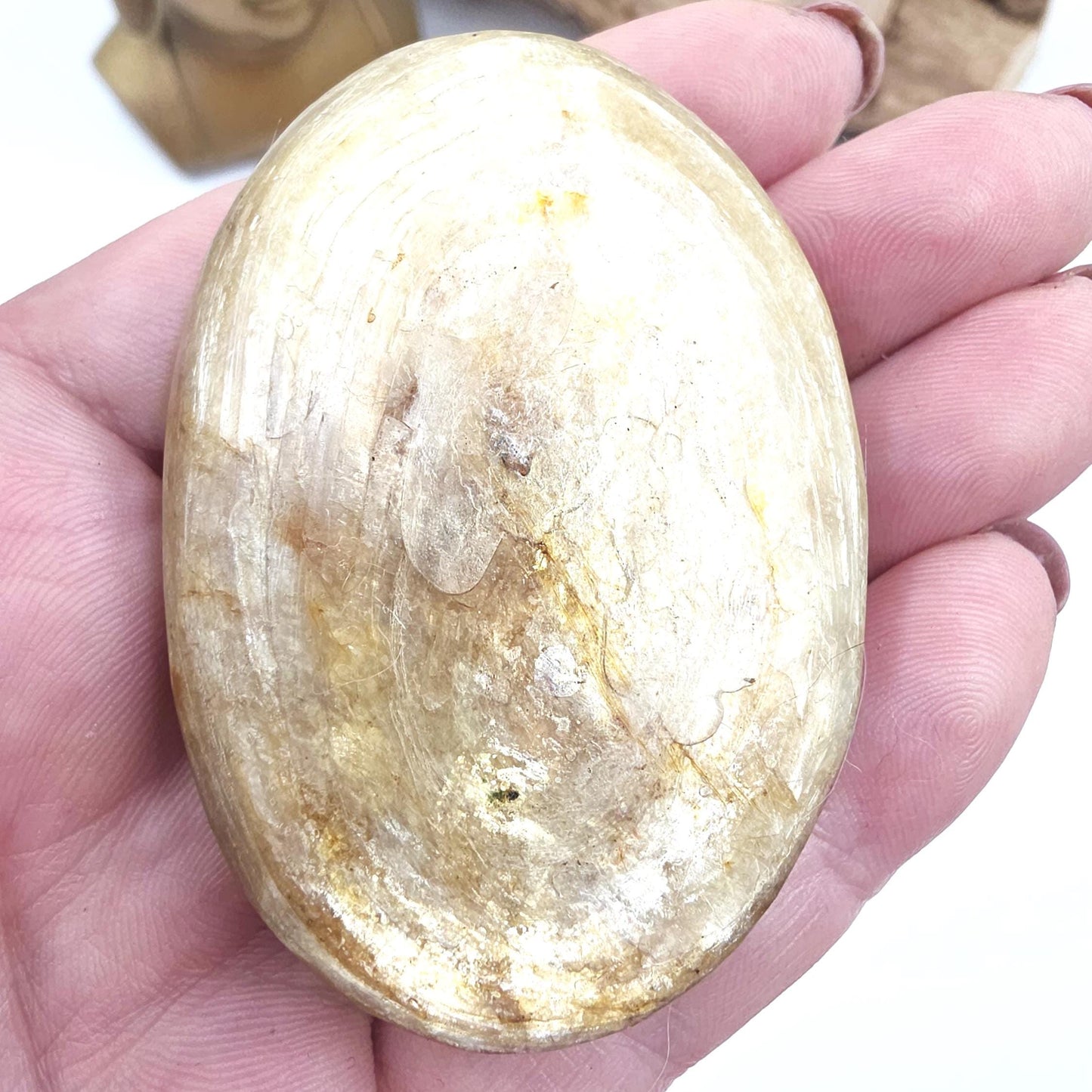 Golden Mica (Muscovite) Palm Stone – Confidence, Clarity & Emotional Strength Healing Crystal, 70g