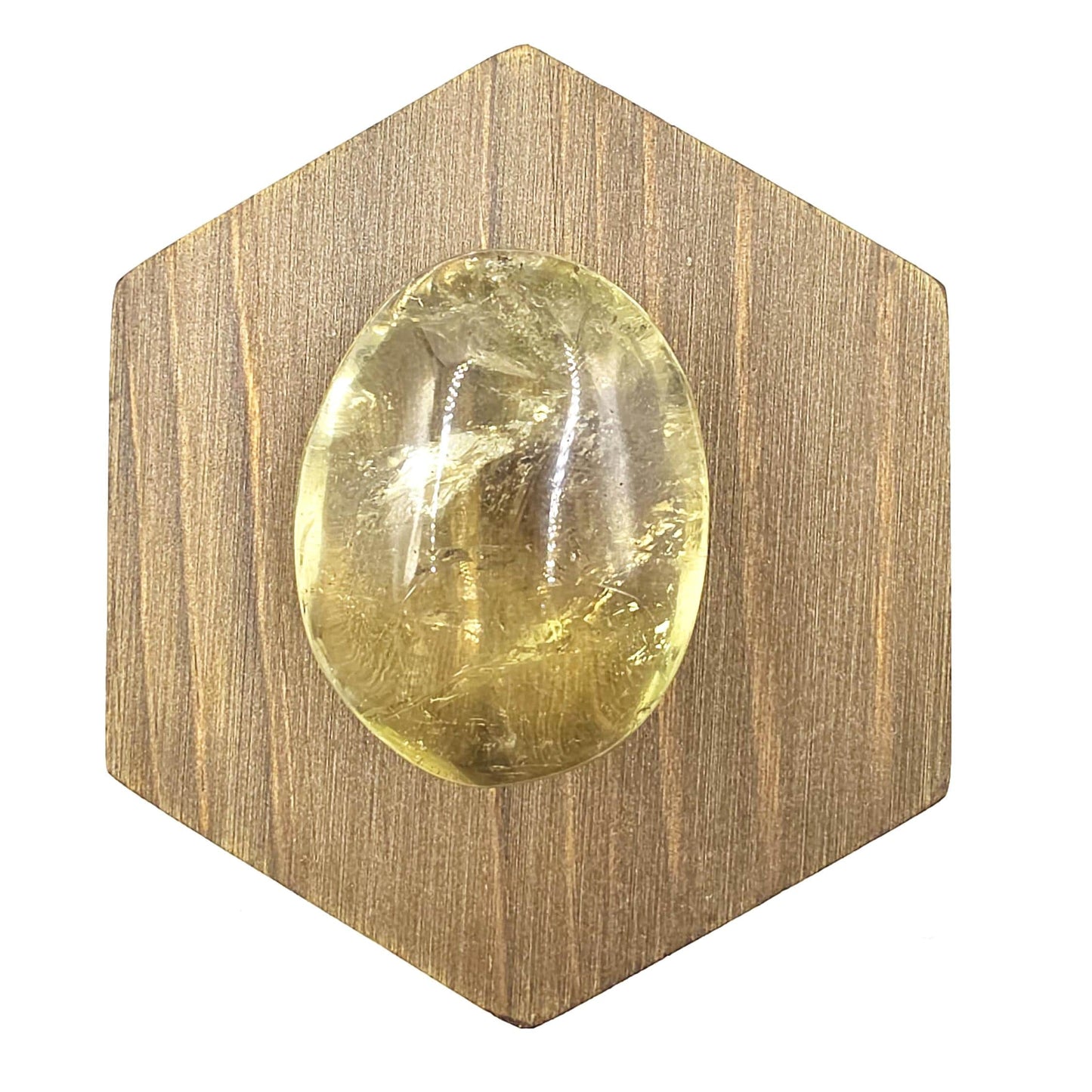 Citrine Palm Stone with Rainbows – Abundance, Confidence & Solar Plexus Energy Crystal, 50g