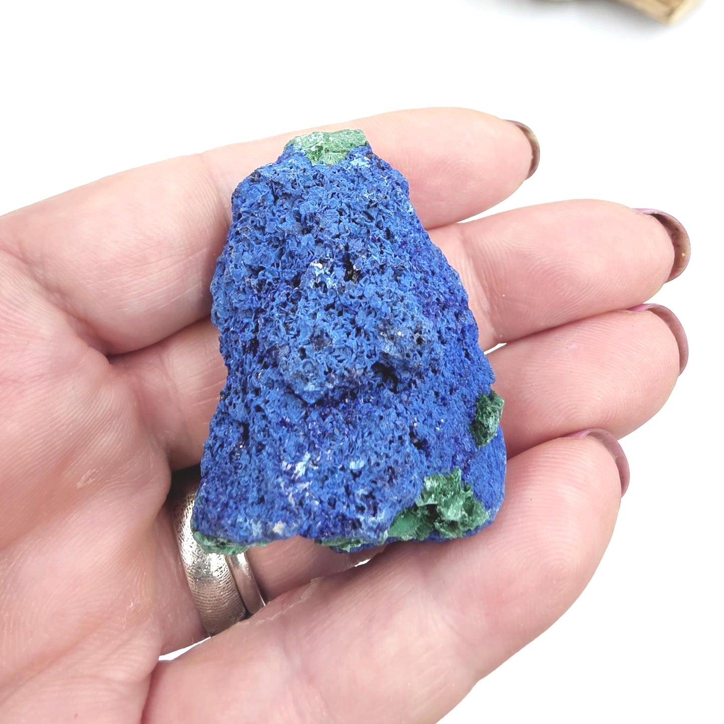 Sparkly Raw Azurite Specimen – Intuition, Insight & Third Eye Chakra Crystal, 50g