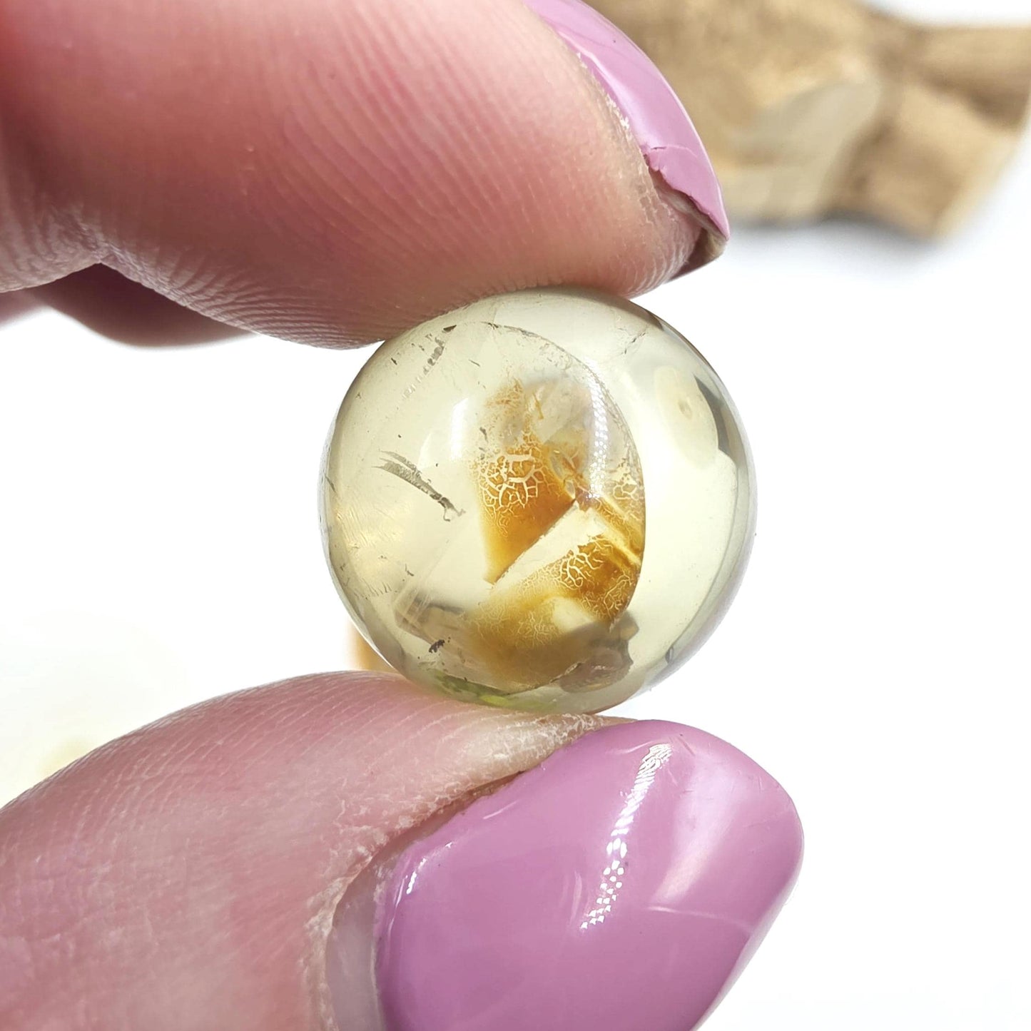 Citrine Mini Spheres – Joy, Abundance & Positive Energy Crystal Ball, 16-19mm