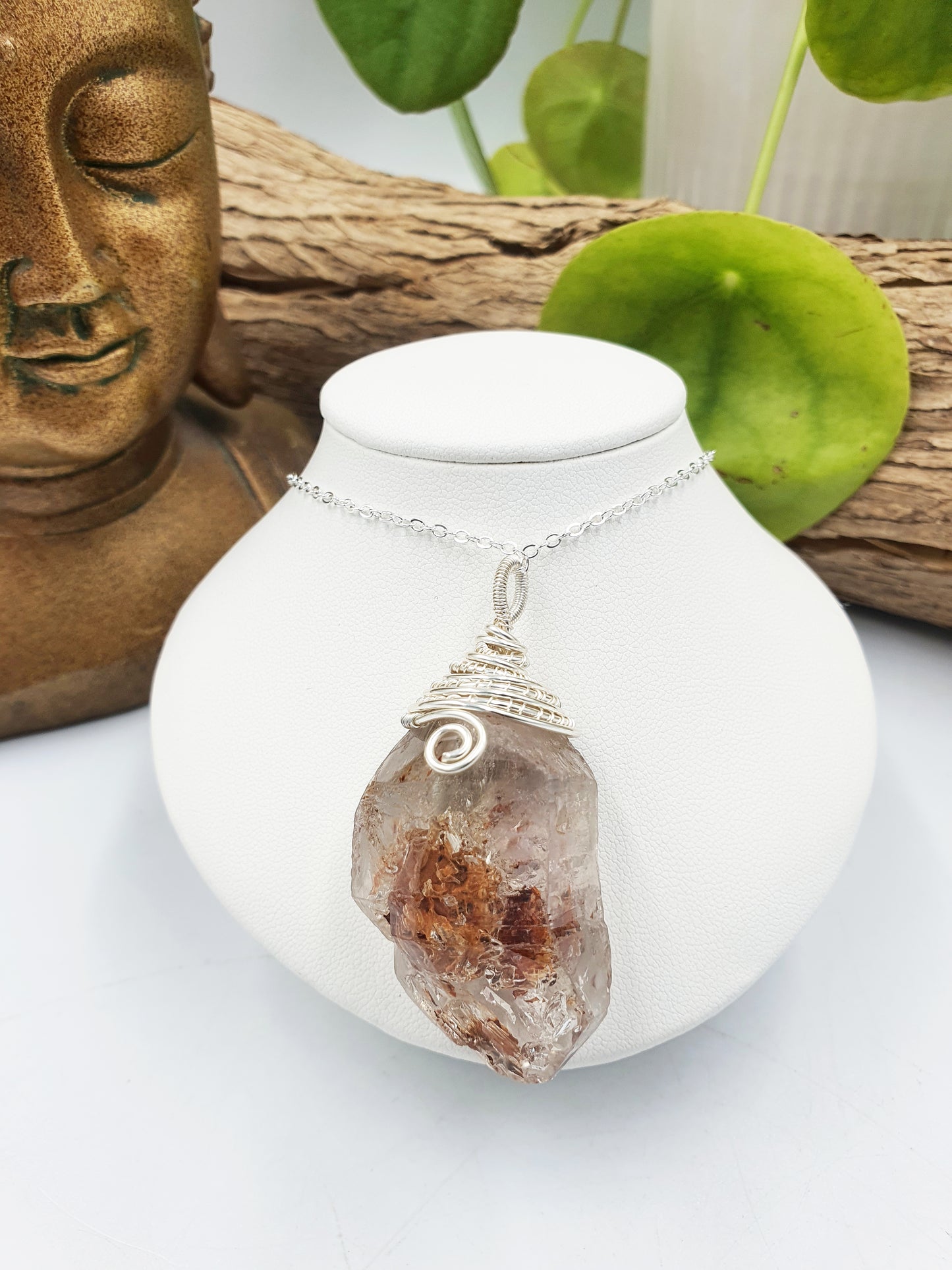 Herkimer Diamond Pendant (Sterling Silver)