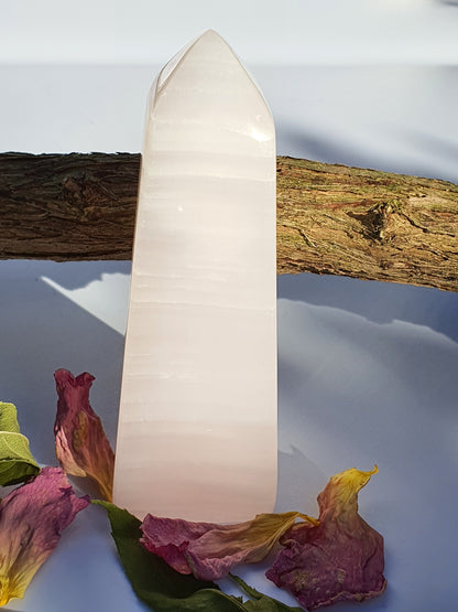 Pink Mangano Calcite Tower