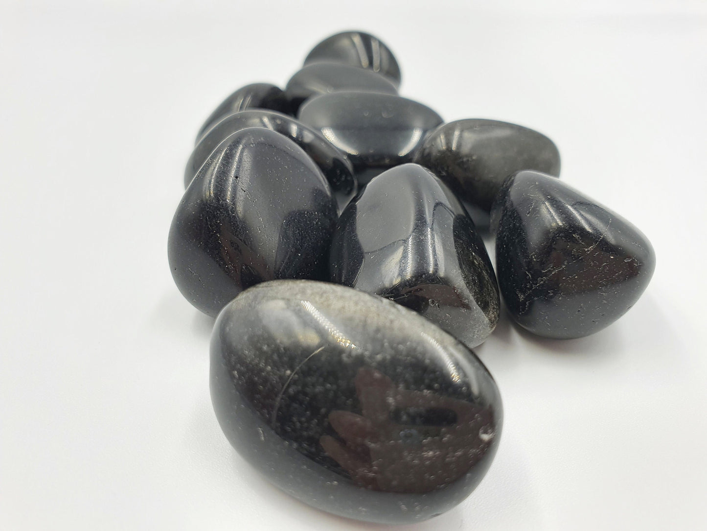 Black Obsidian Tumble - "Dragon Glass" - 1 to 2 cm