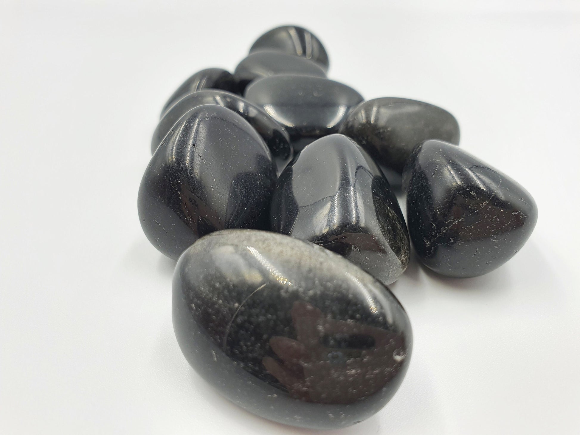 Black Obsidian Tumble - "Dragon Glass" - 1 to 2 cm