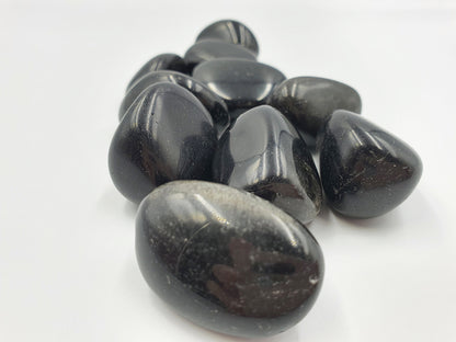 Black Obsidian Tumble - "Dragon Glass" - 1 to 2 cm