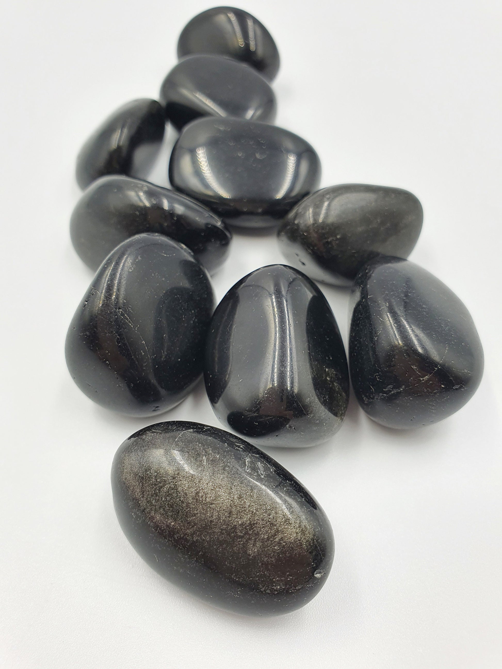 Black Obsidian Tumble - "Dragon Glass" - 1 to 2 cm