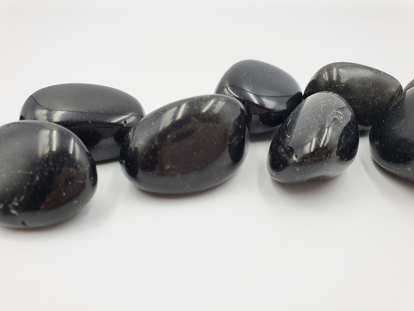 Black Obsidian Tumble - "Dragon Glass" - 1 to 2 cm
