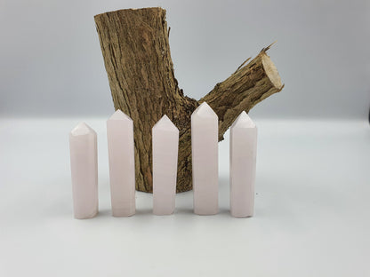 Pink Mangano Calcite Mini Tower