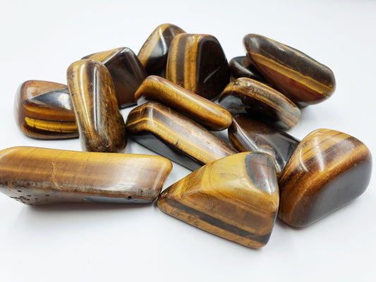 Tiger's Eye Freeform Tumbles A Grade