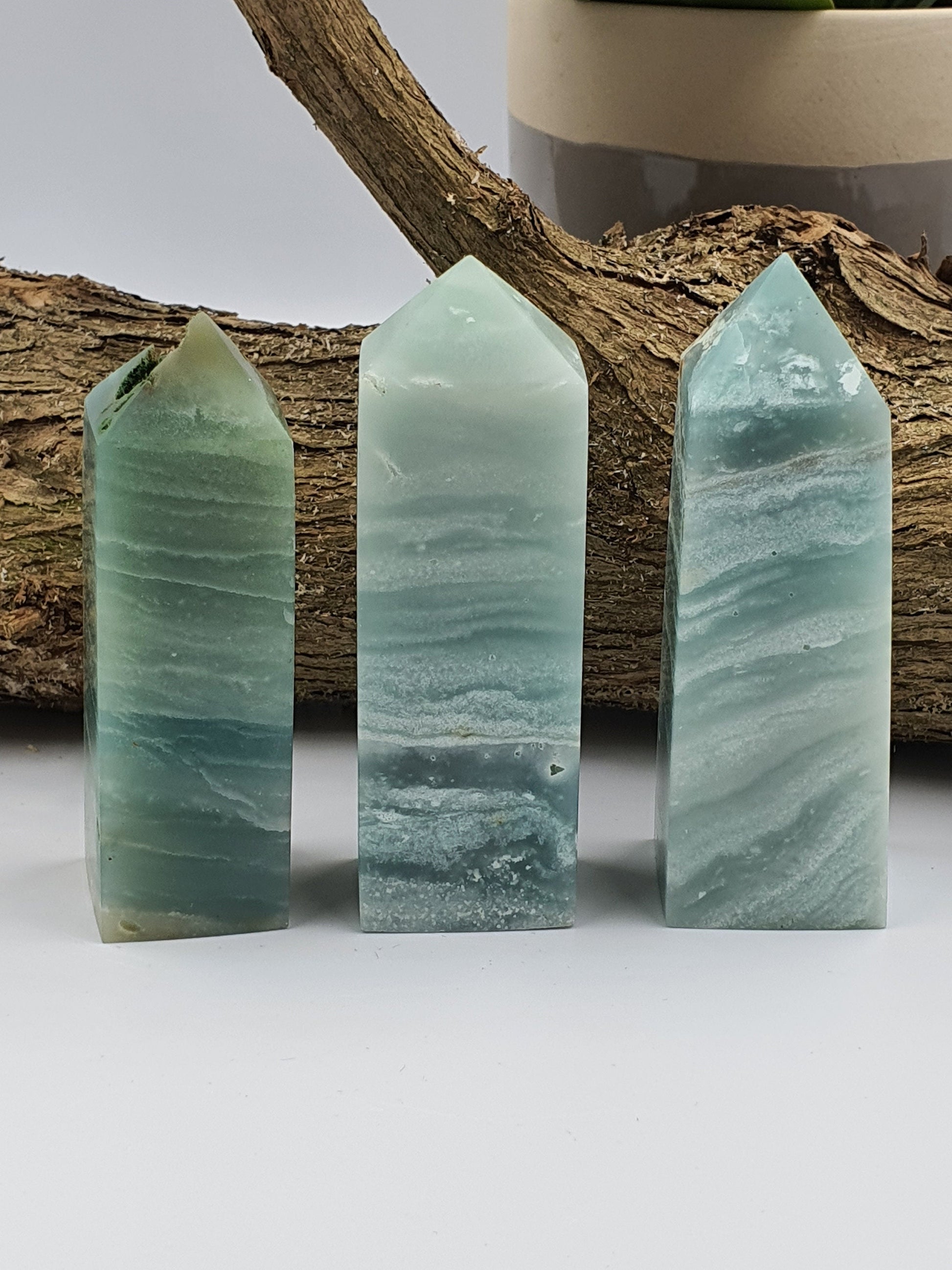 Blue Sky Calcite Crystal Tower - Last One - 105g
