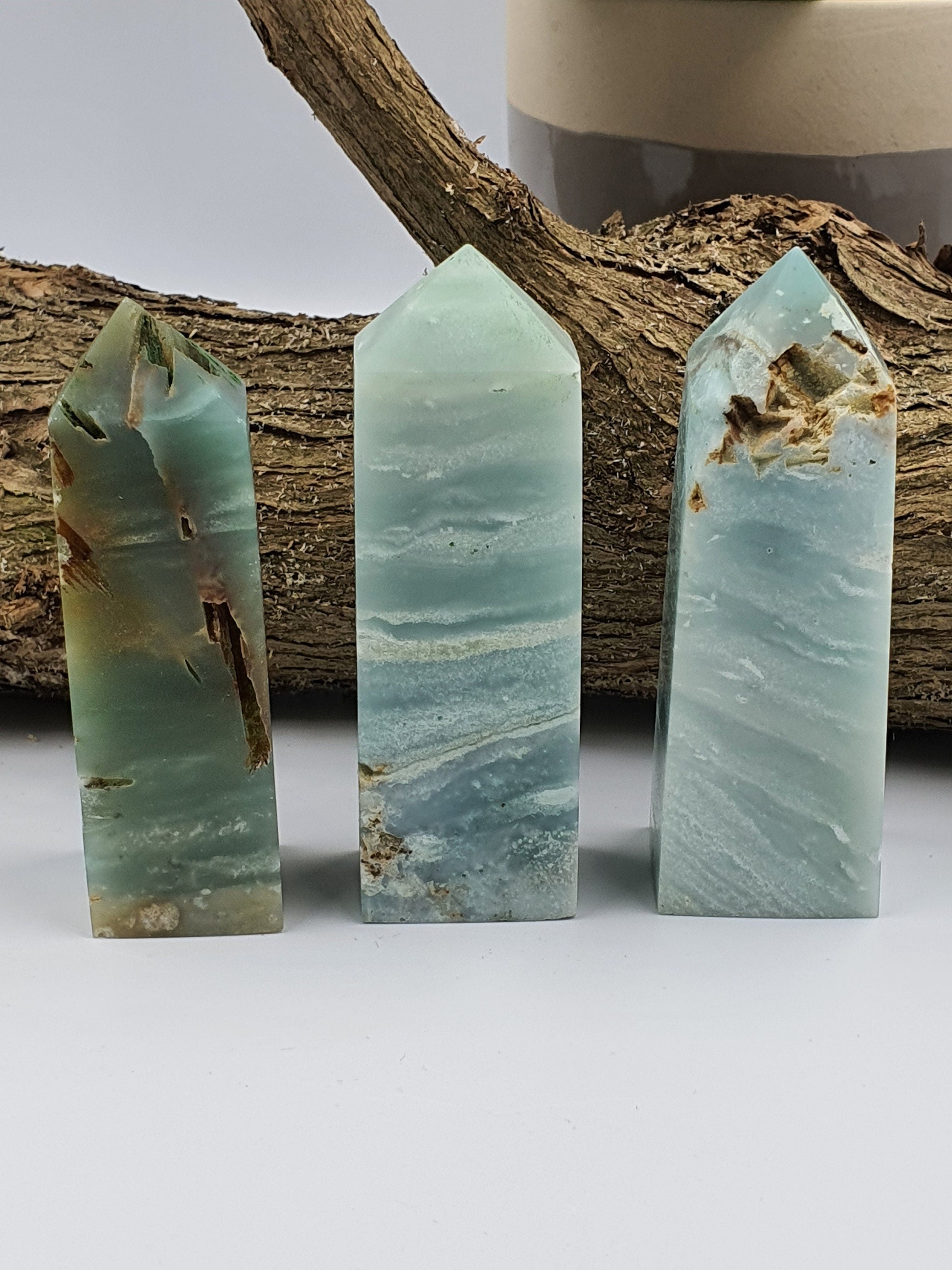 Blue Sky Calcite Crystal Tower - Last One - 105g