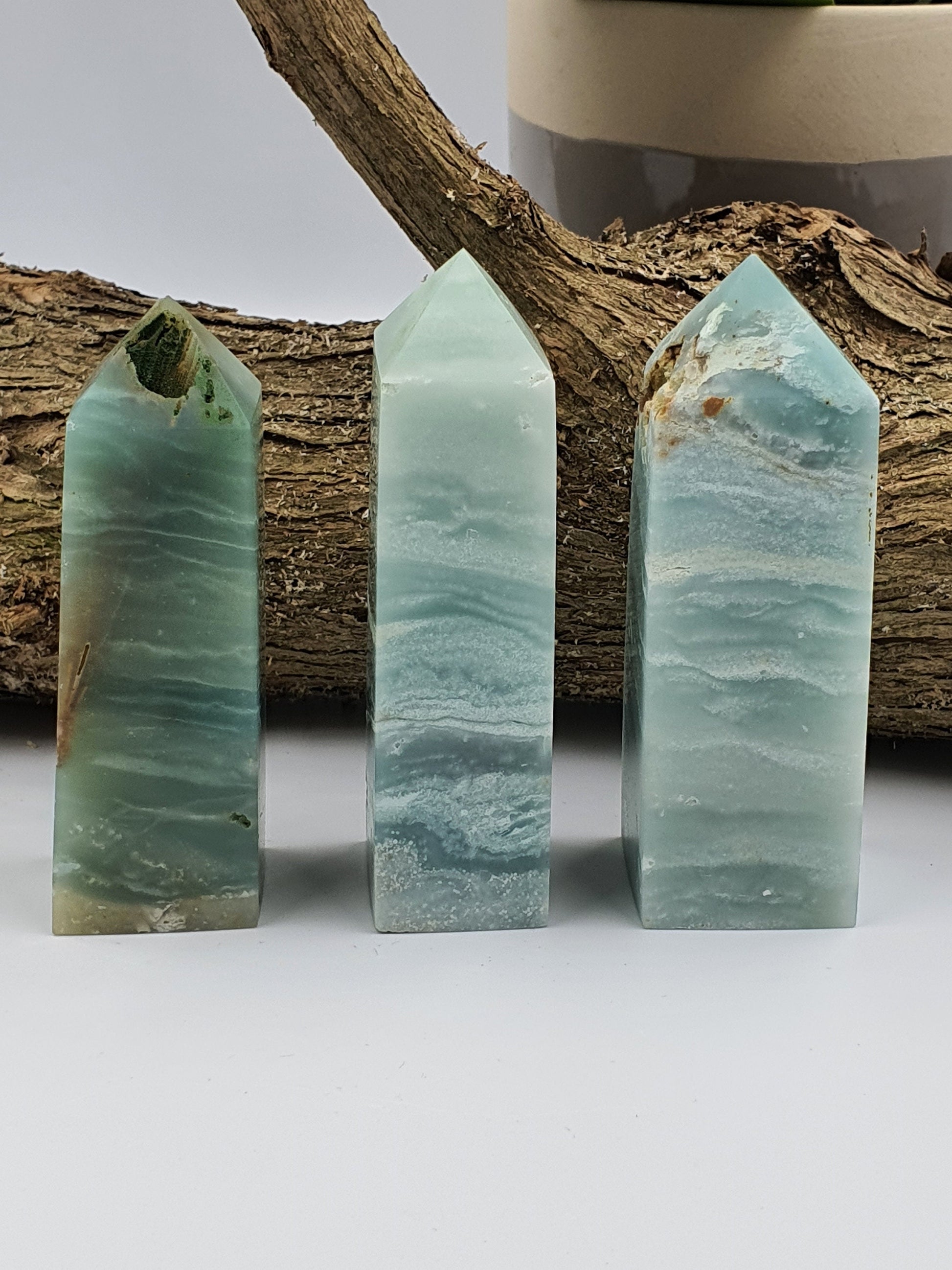 Blue Sky Calcite Crystal Tower - Last One - 105g