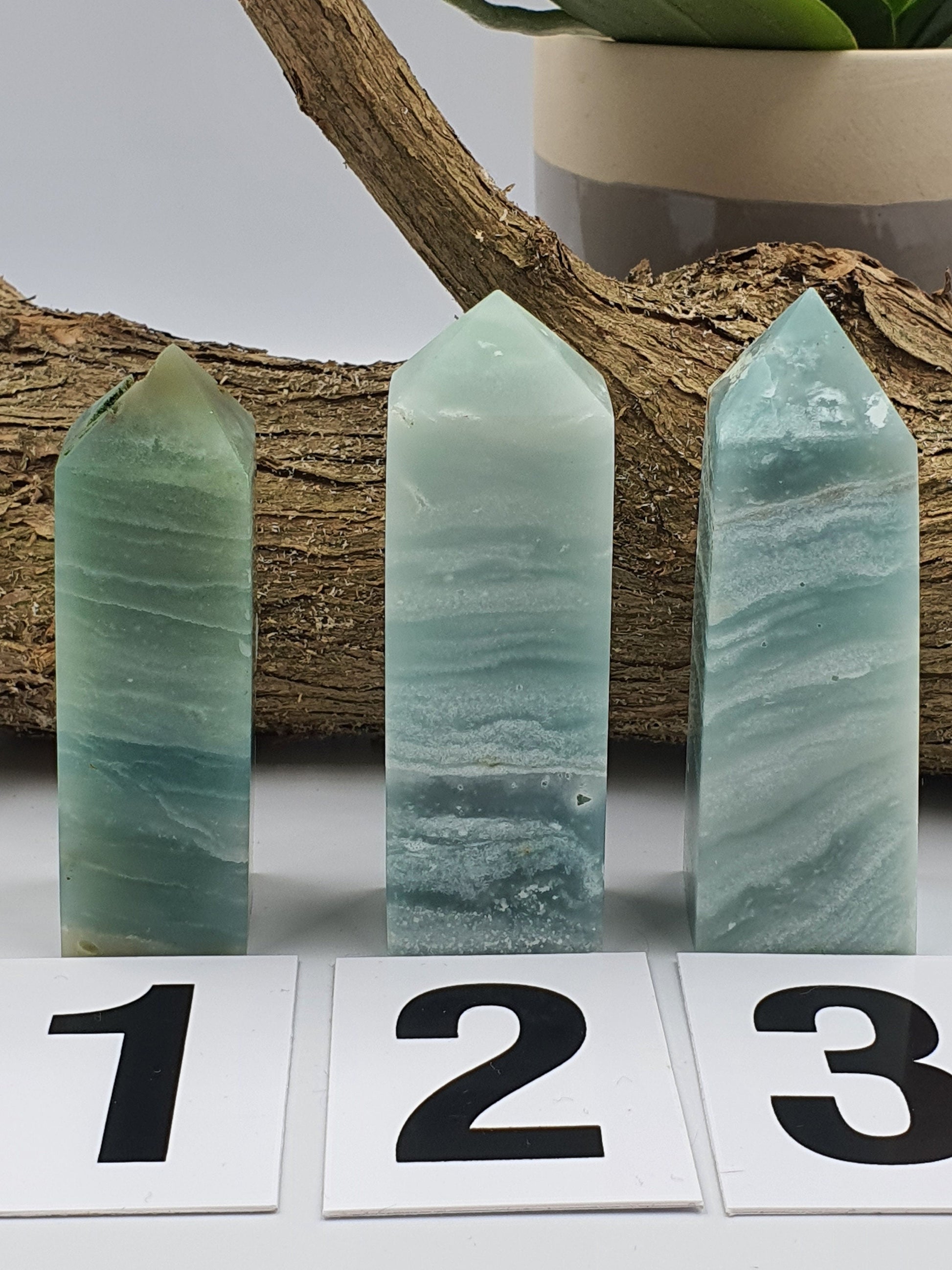 Blue Sky Calcite Crystal Tower - Last One - 105g