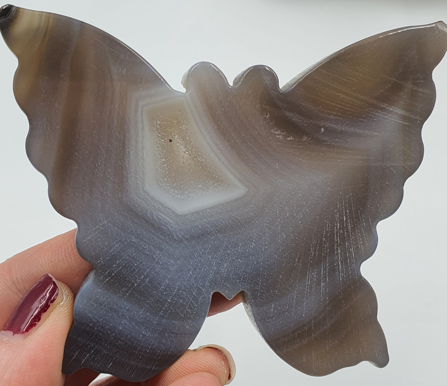 Agate Butterflies with Drusy