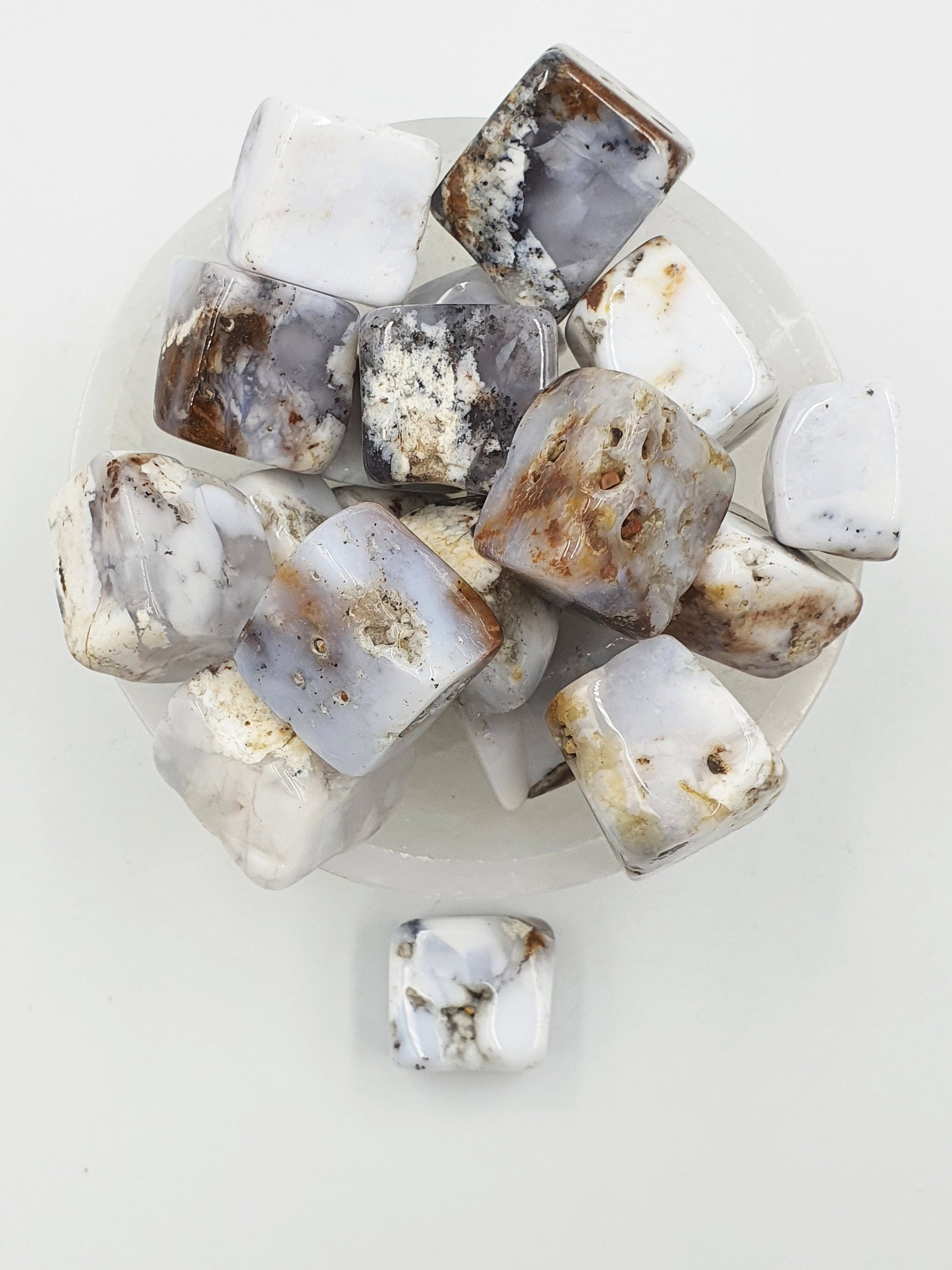 Blue Chalcedony Cubes