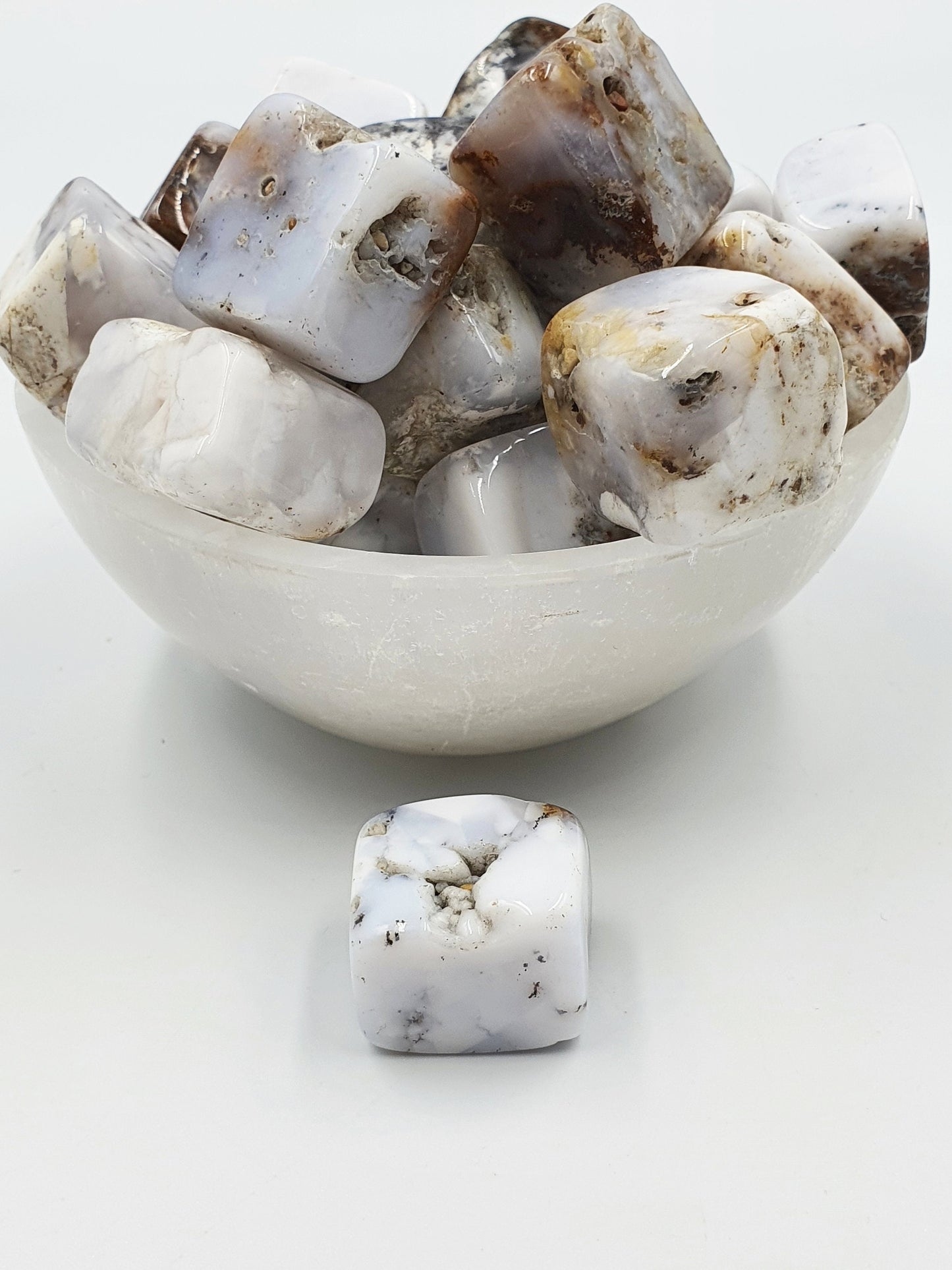 Blue Chalcedony Cubes