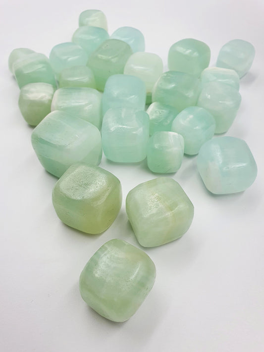 Pistachio Calcite Tumbles