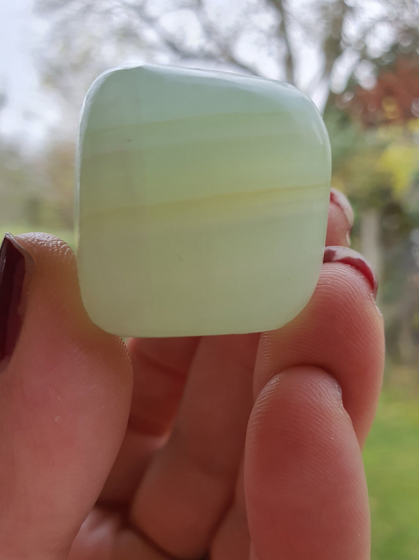 Pistachio Calcite Tumbles