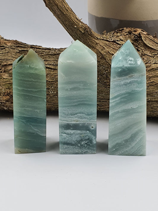 Blue Sky Calcite Crystal Tower - Last One - 105g