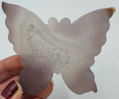 Agate Butterflies with Drusy