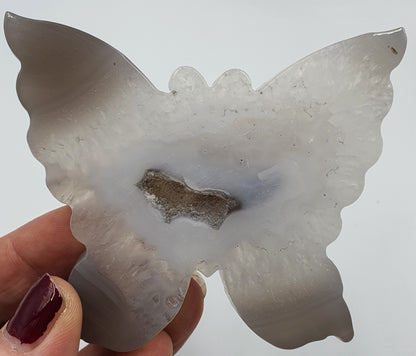Agate Butterflies with Drusy