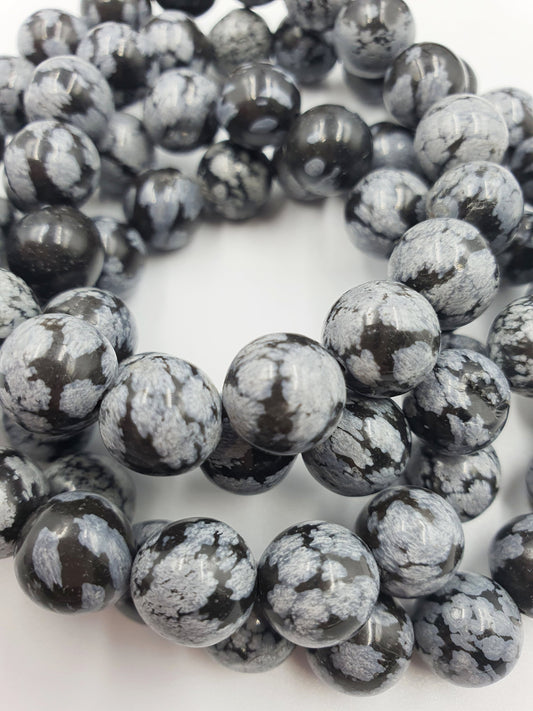 Snowflake Obsidian Bracelet