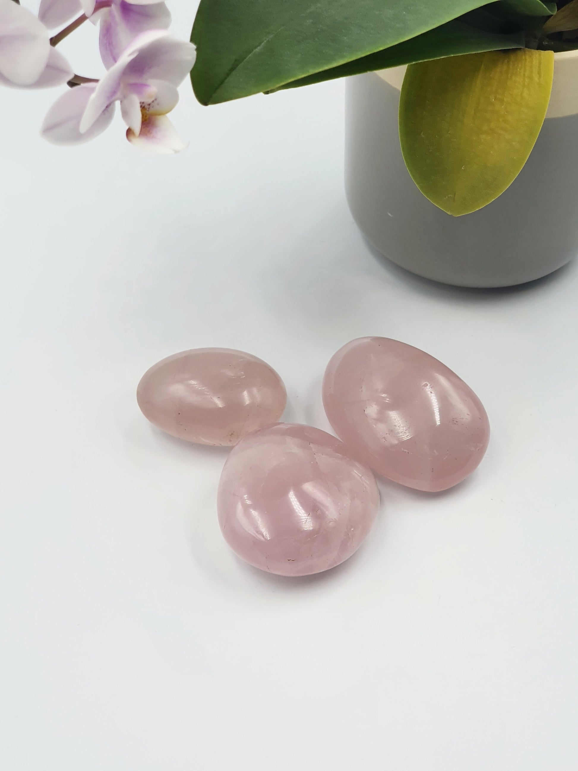 Rose Quartz Palm - Gem Palmstone - Pink Crystal - Two Available
