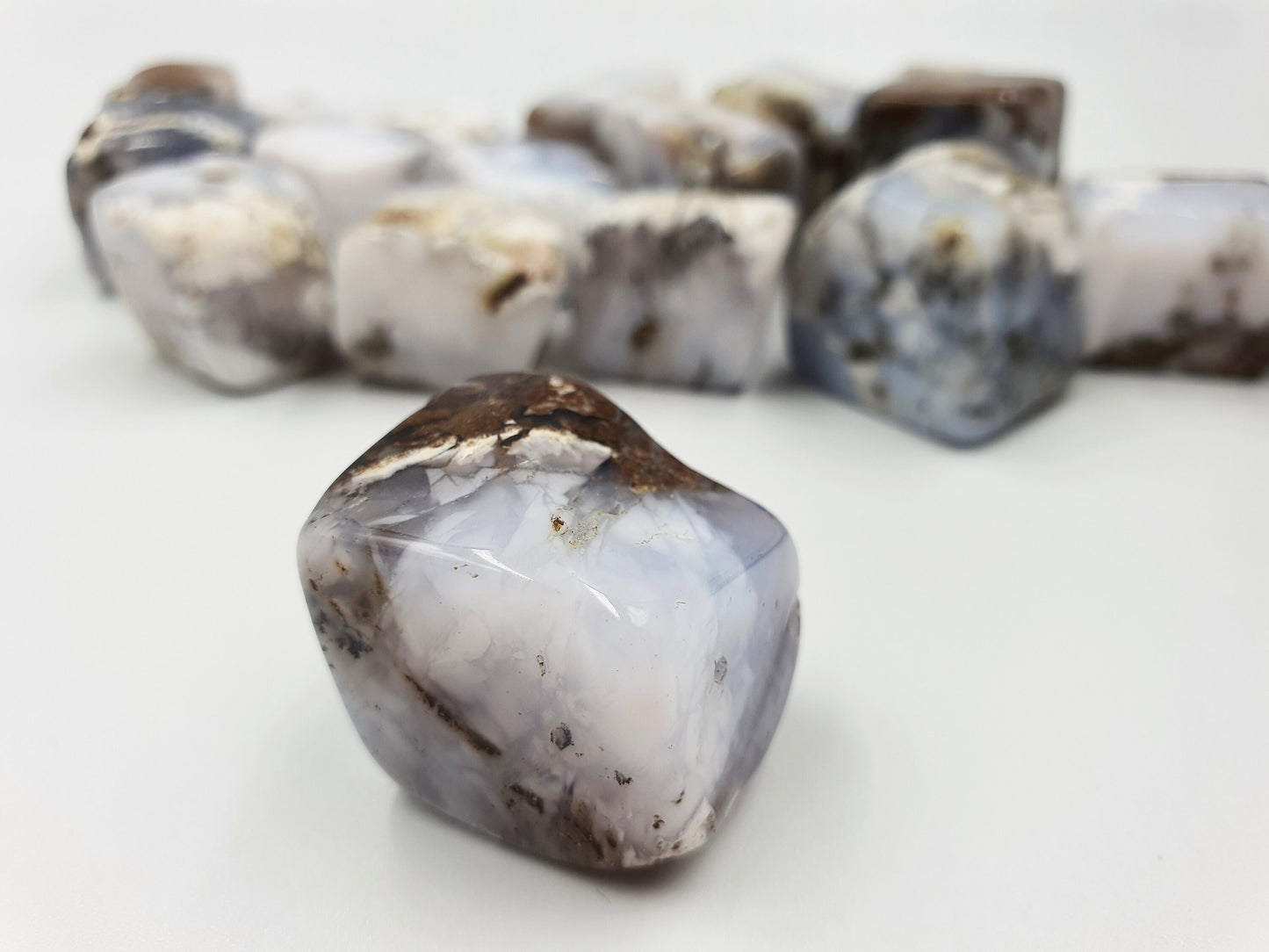 Blue Chalcedony Cubes