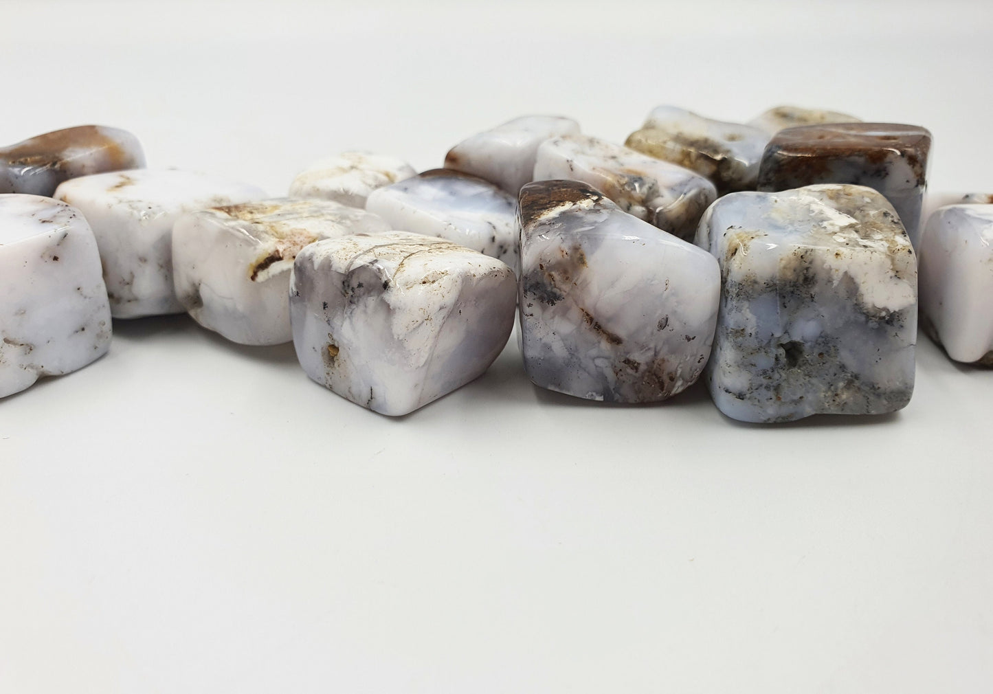 Blue Chalcedony Cubes